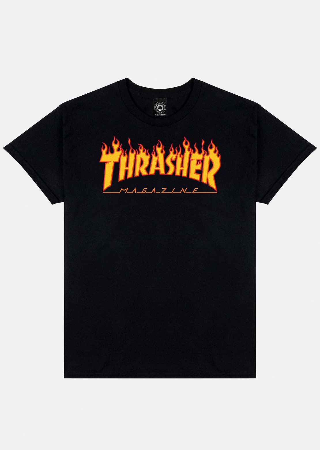Thrasher Men's Flame Logo T-Shirt Black