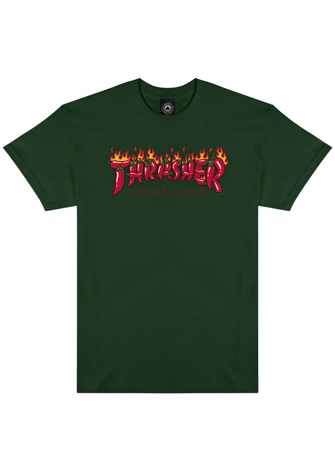 Thrasher Men's Fuego T-Shirt Forest Green