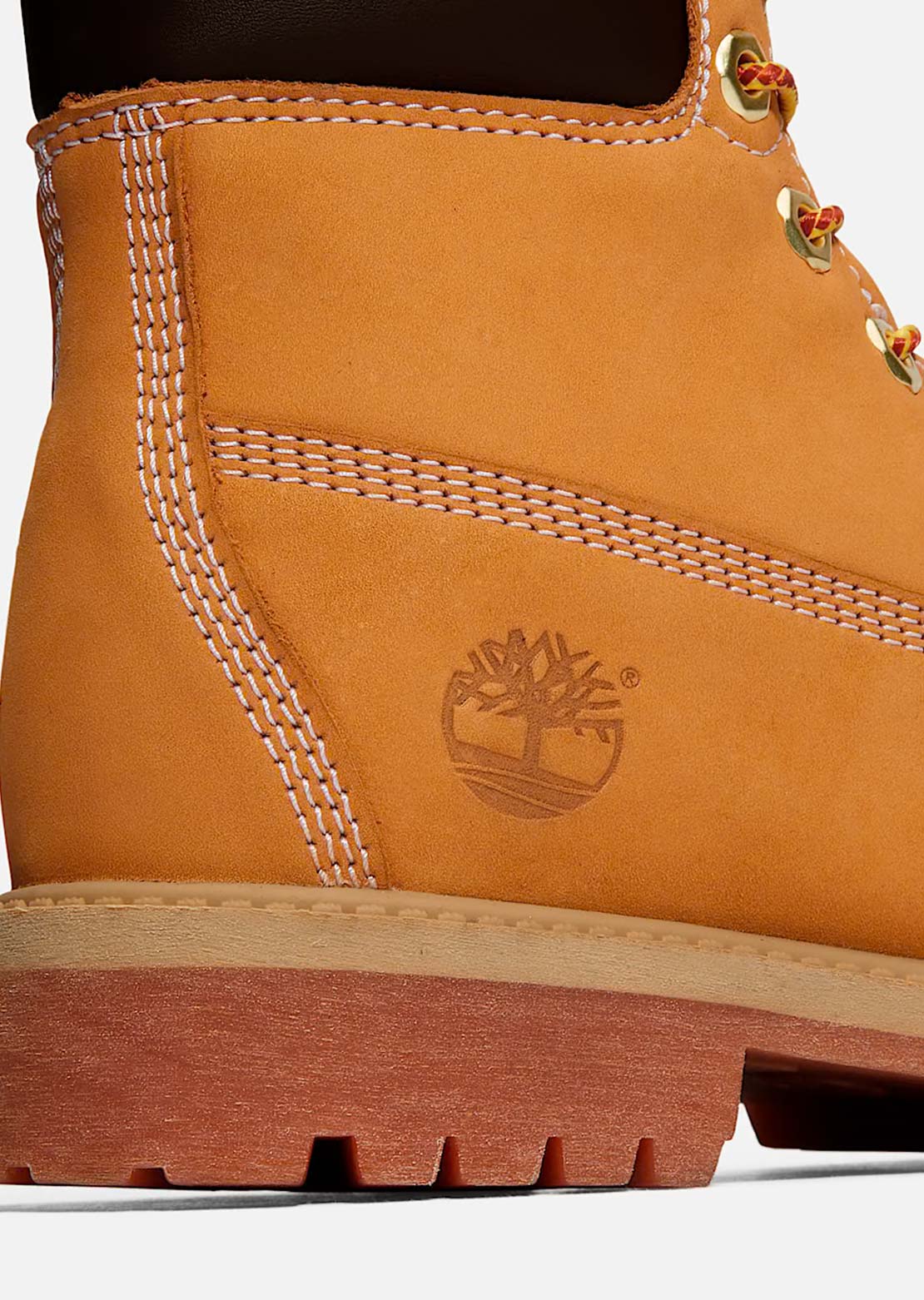 Timberland Junior Premium 6 Inch Lace Up Waterproof Boots Wheat