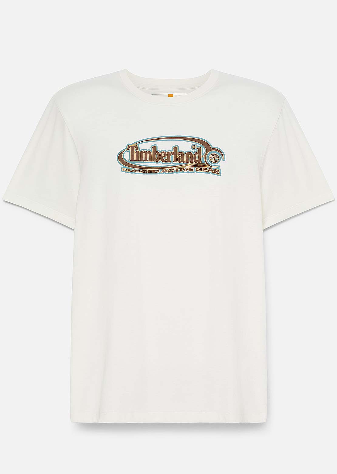 Timberland Men&#39;s Big Oval Logo T-shirt Vintage White