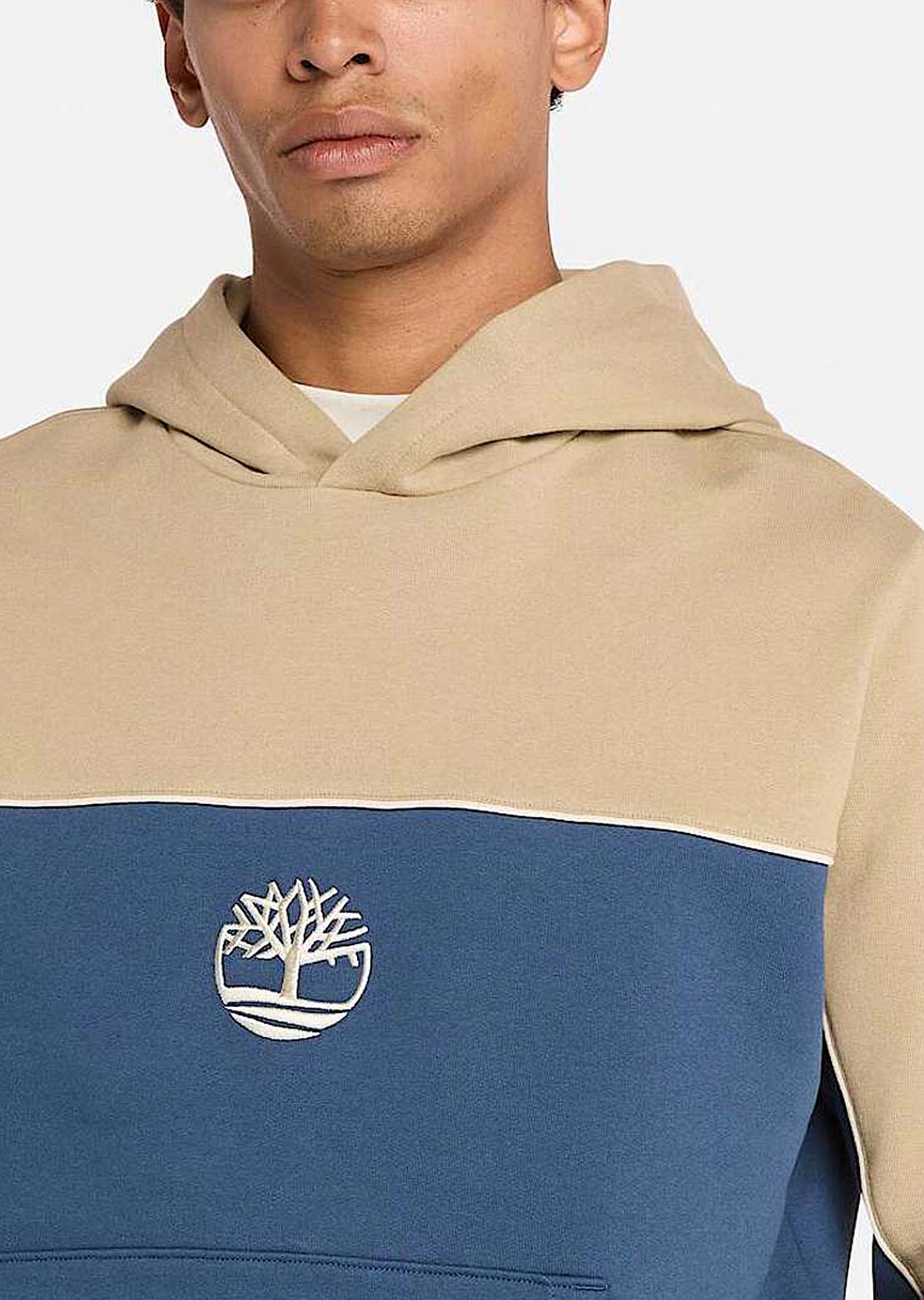 Timberland Men&#39;s Cut and Sew Hood Lemon Pepper/Dark Denim