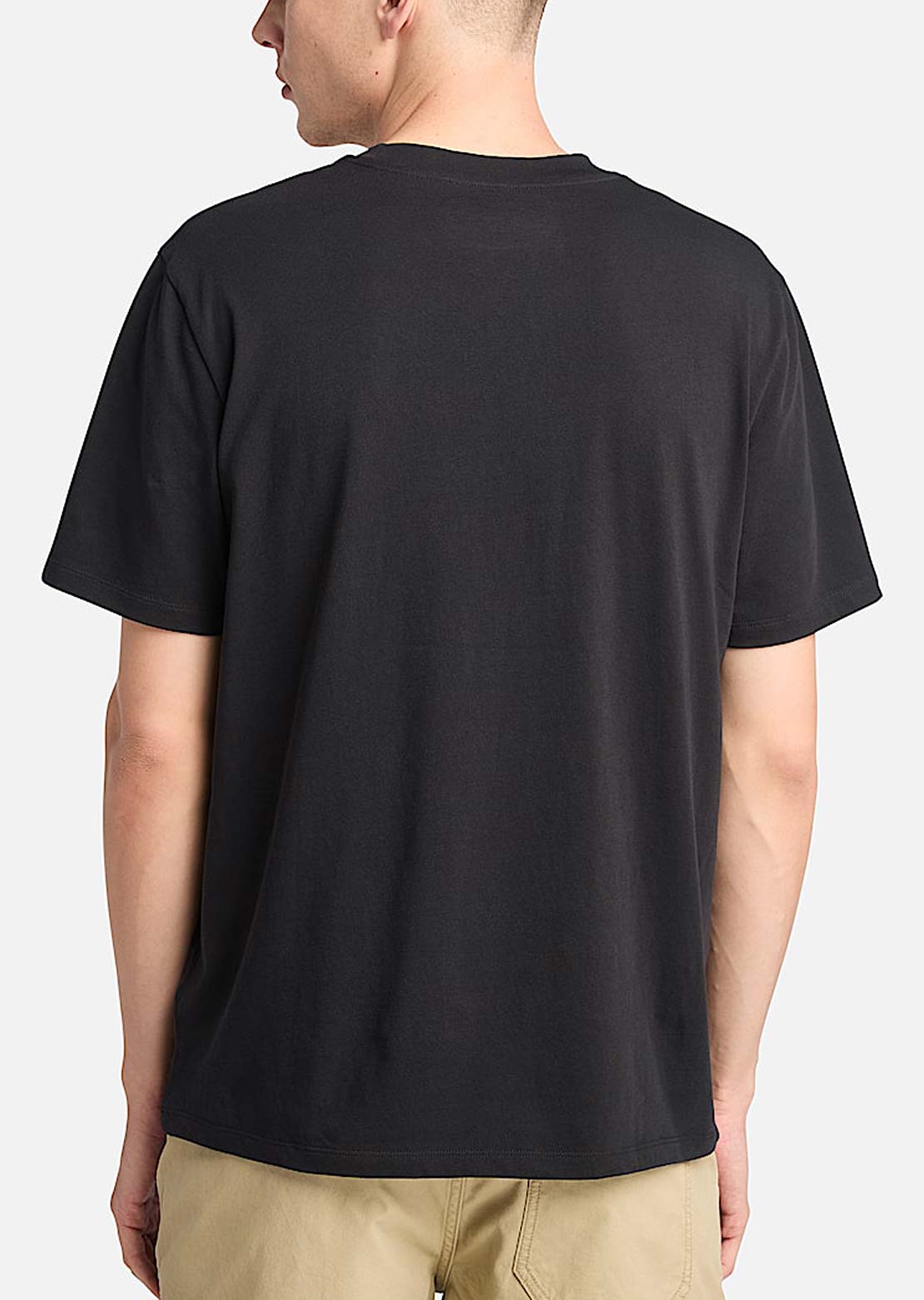 Timberland Men&#39;s Front Seasonal Stack Logo T-shirt Black