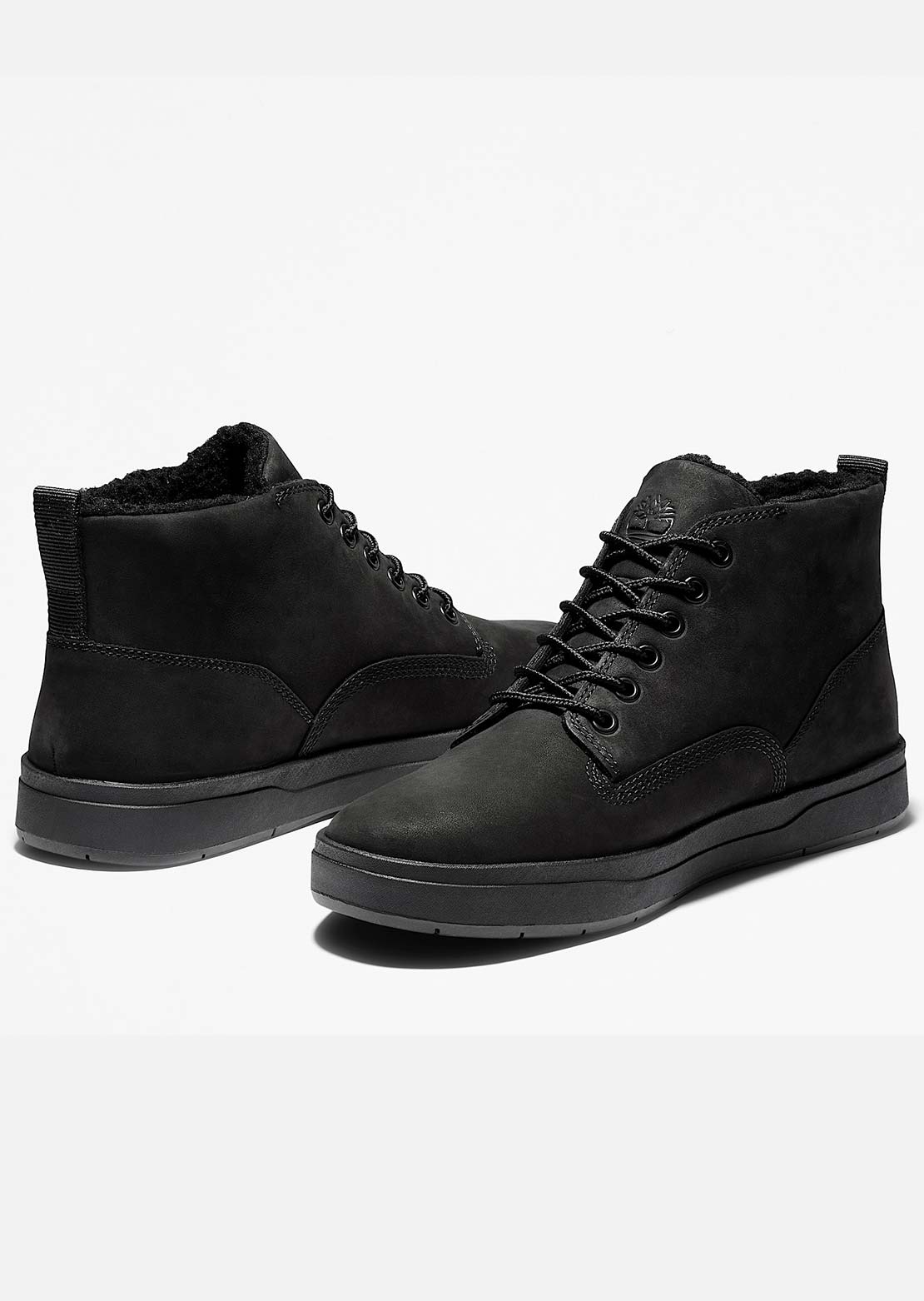 Timberland Men&#39;s Mid Warm Lined Waterproof Chukka Boot Davis Square Black