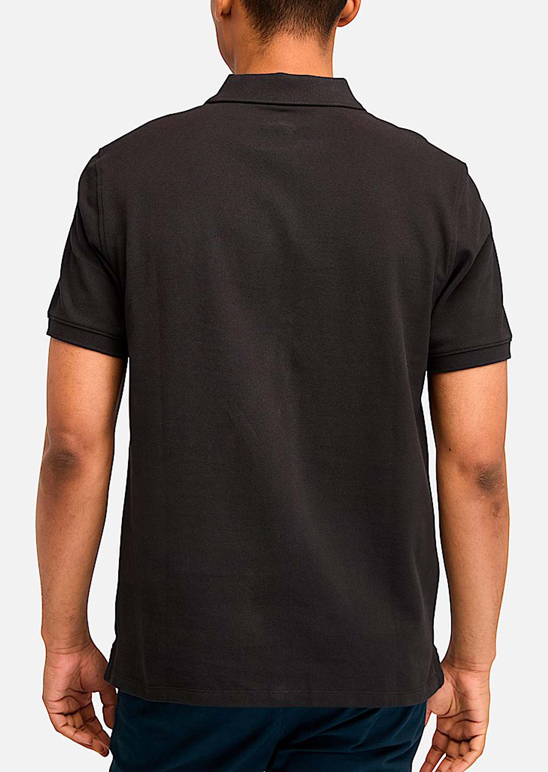 Timberland Men&#39;s Millers River Pique Short Sleeve Polo Black