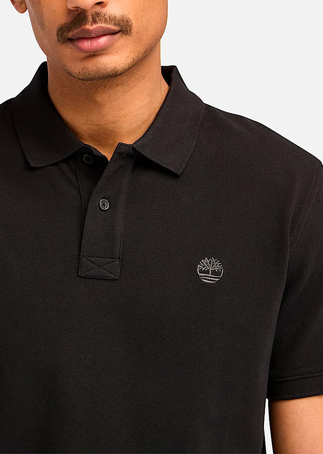 Timberland Men&#39;s Millers River Pique Short Sleeve Polo Black