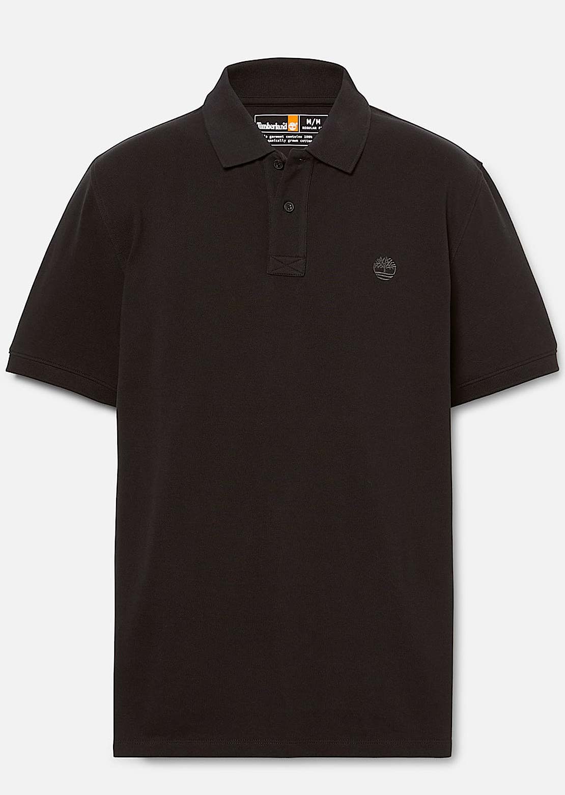 Timberland Men&#39;s Millers River Pique Short Sleeve Polo Black