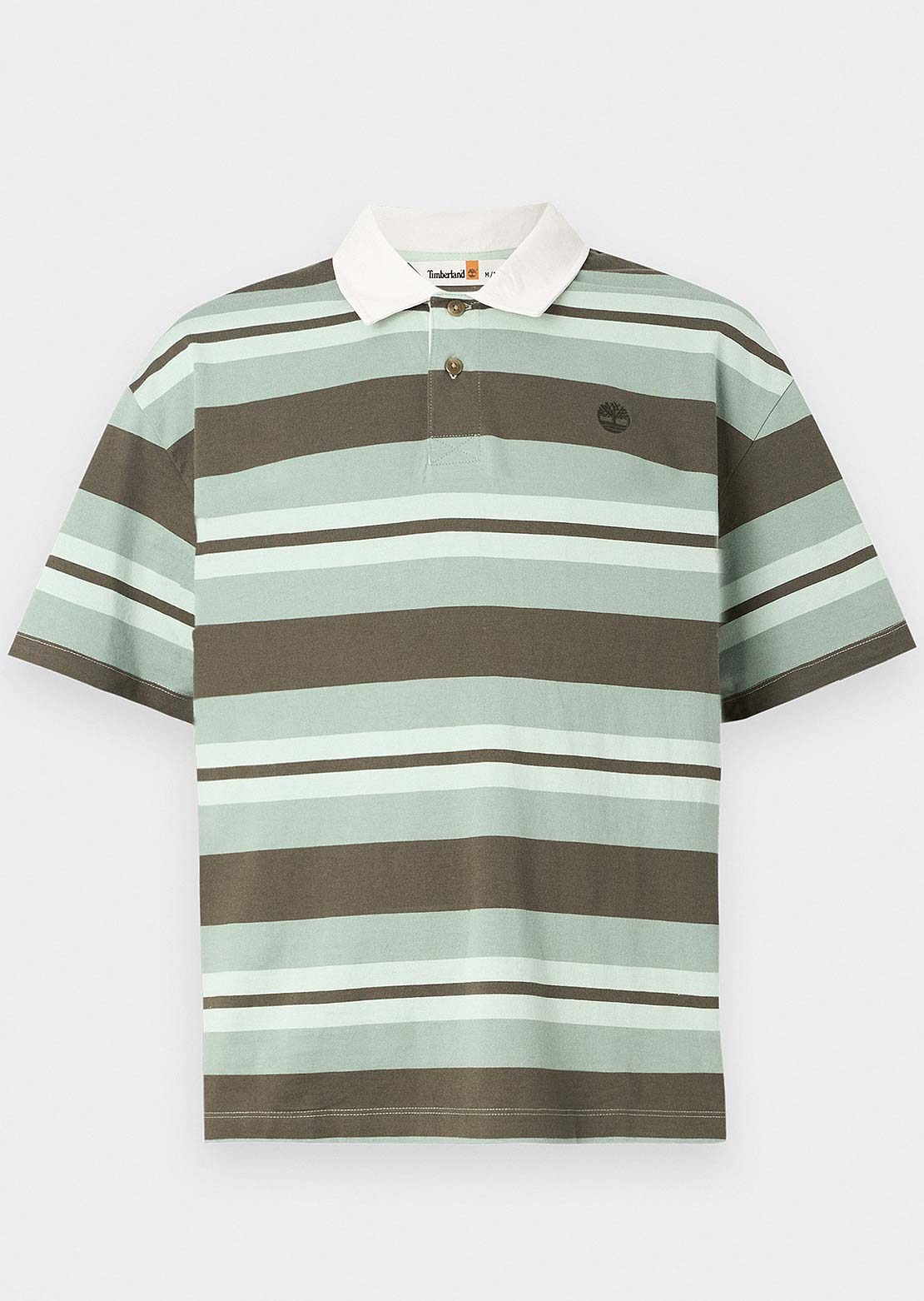Timberland Men&#39;s Striped Rugby PoloGreen Bay Yd