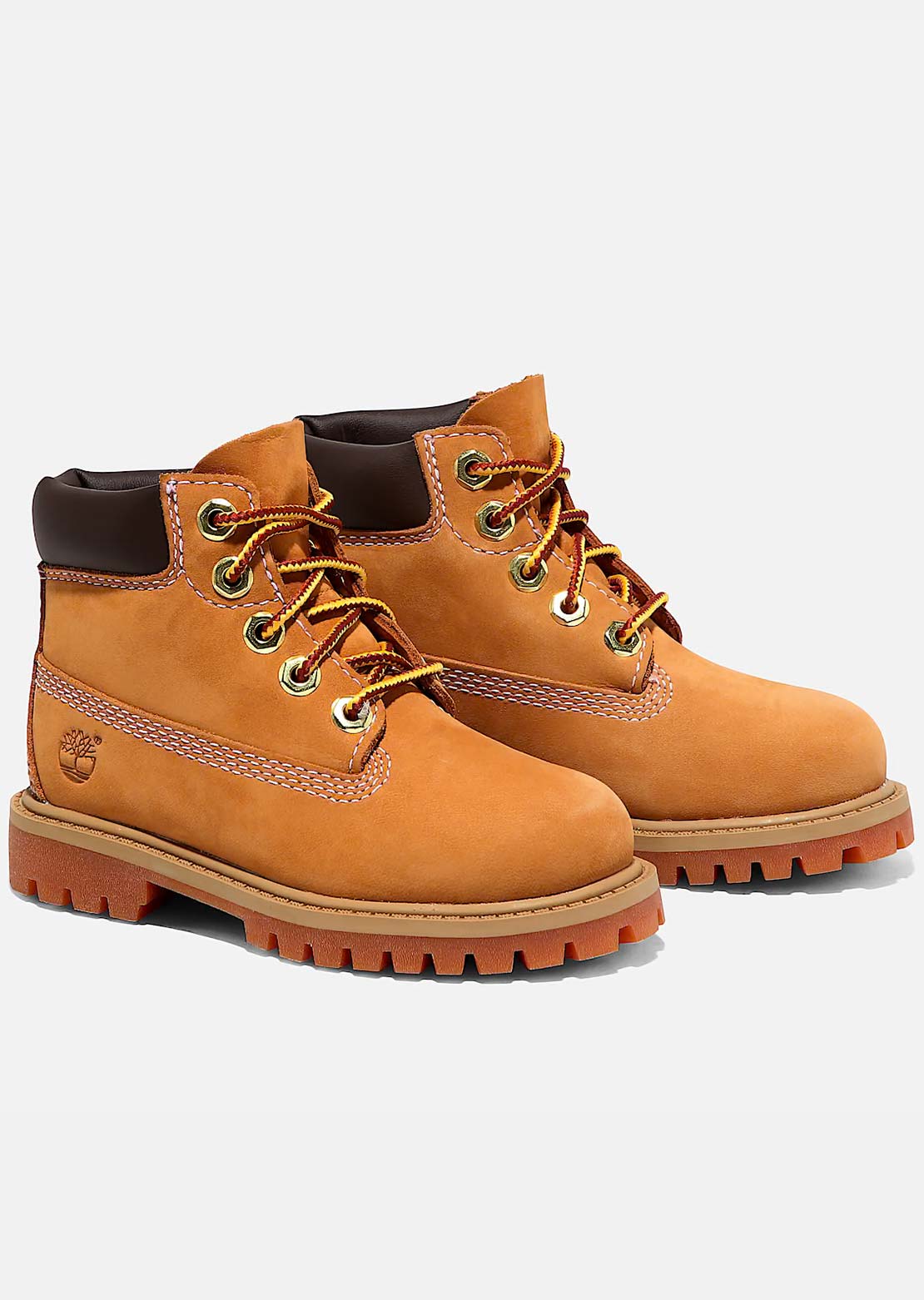 Timberland Toddler Premium 6 Inch Lace Up Waterproof Boots Wheat