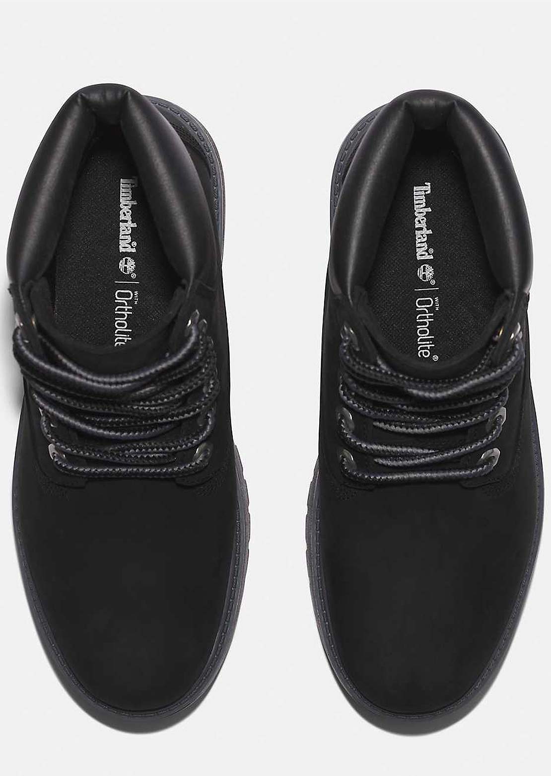 Timberland Women&#39;s 6 Inch Lace Up Waterproof Boot Jet Black