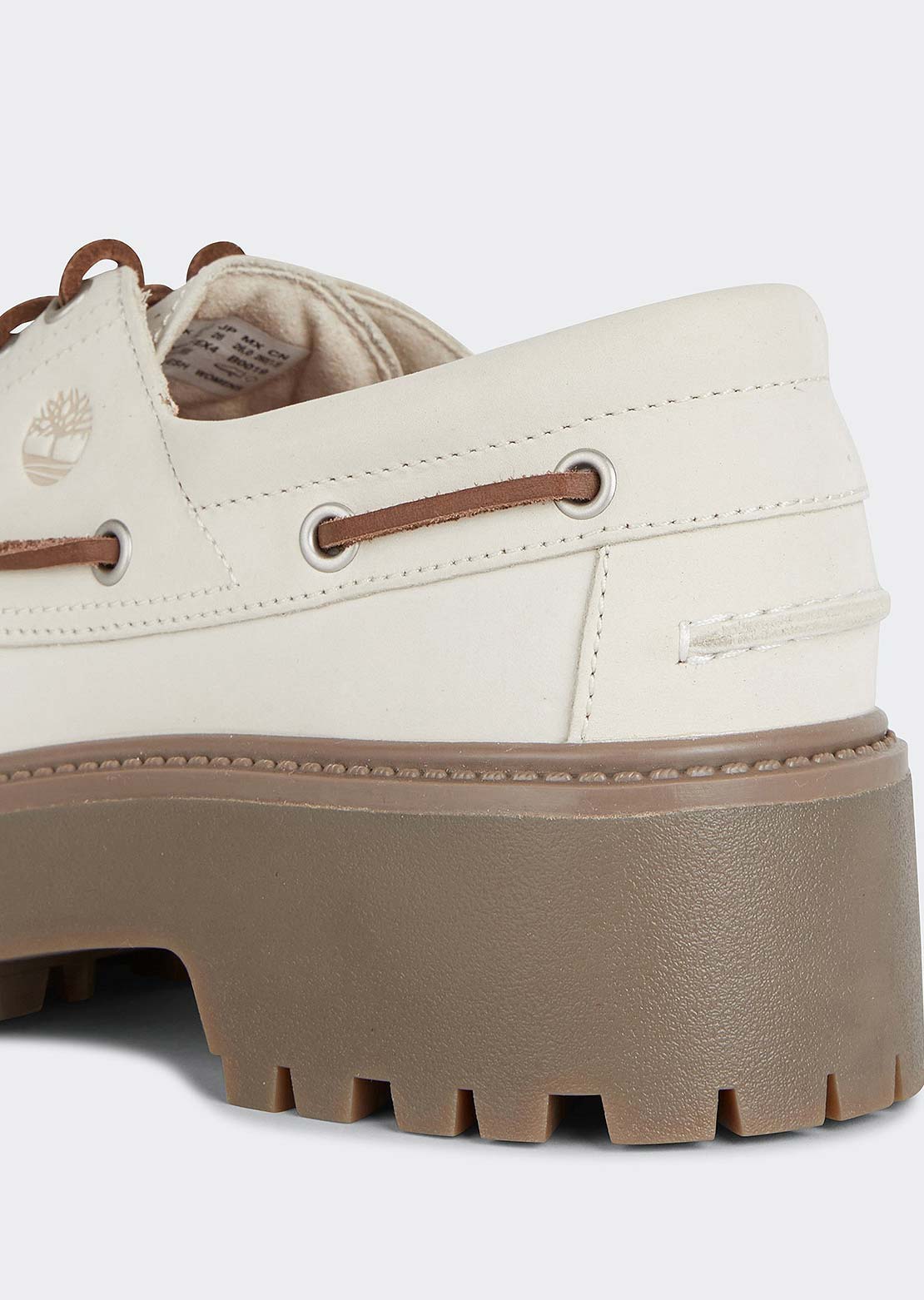 Timberland Women's Stone Street Boat Shoes Natural Nubuck