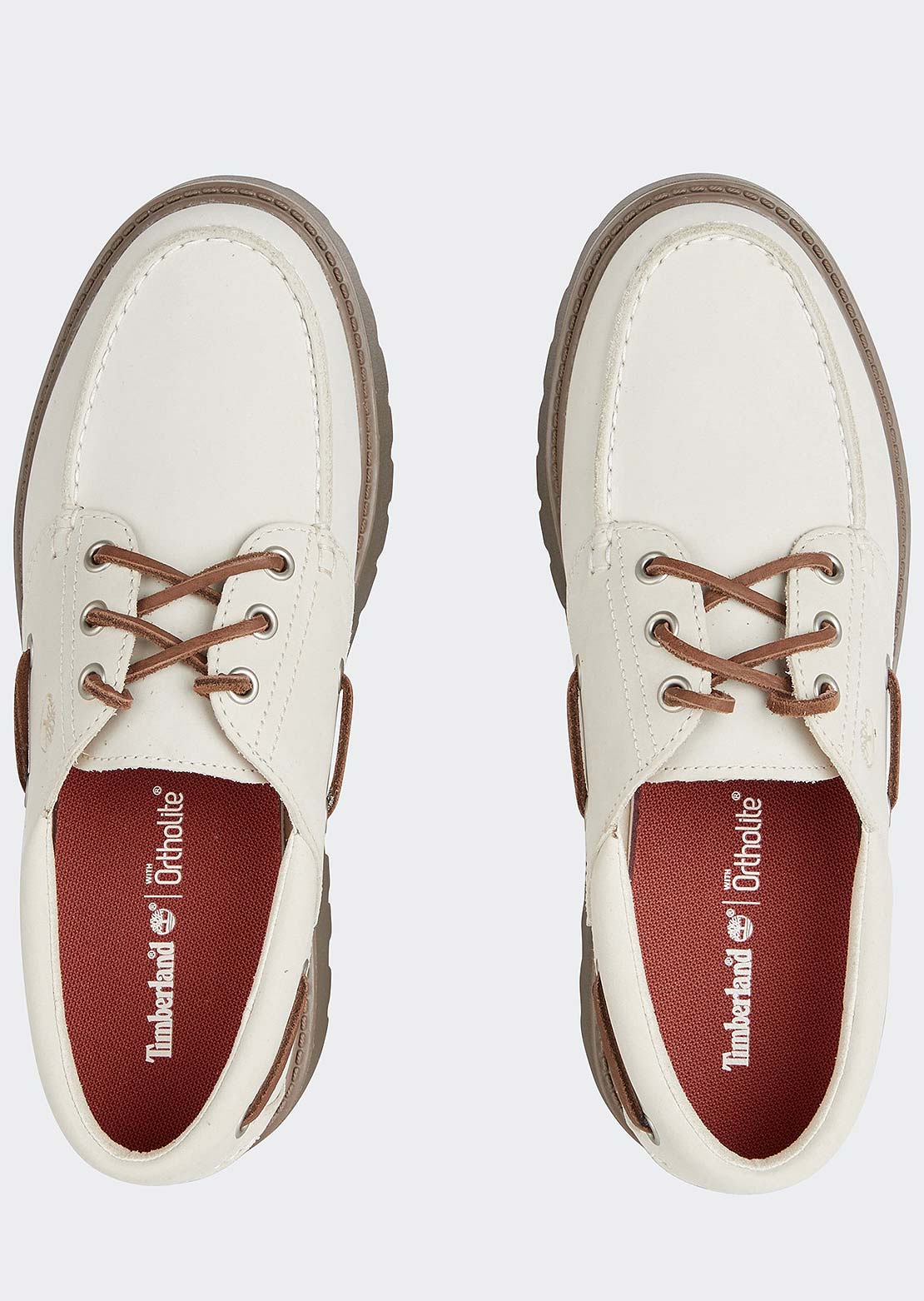 Timberland Women's Stone Street Boat Shoes Natural Nubuck