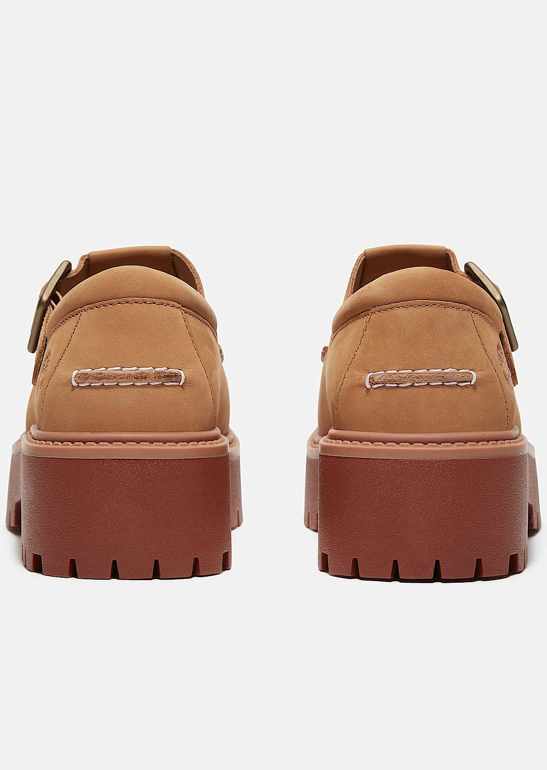 Timberland Women&#39;s Stone Street Buckle Shoes Medium Beige Nubuck