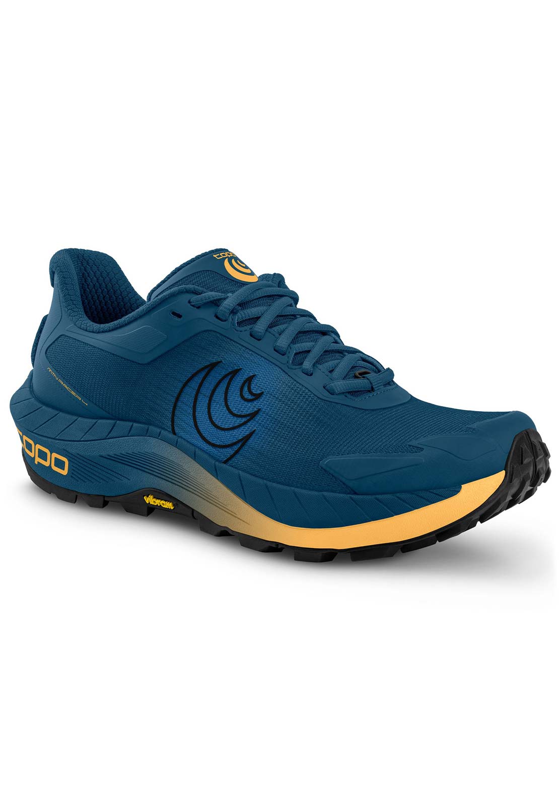 Topo Athletic Men's MTN Racer 4 Shoes Navy/Orange