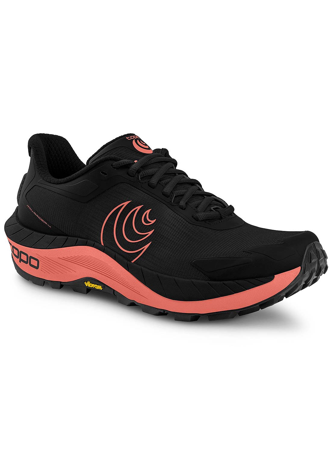 Topo Athletic Women's MTN Racer 4 Trail Running Shoes Black/Rose