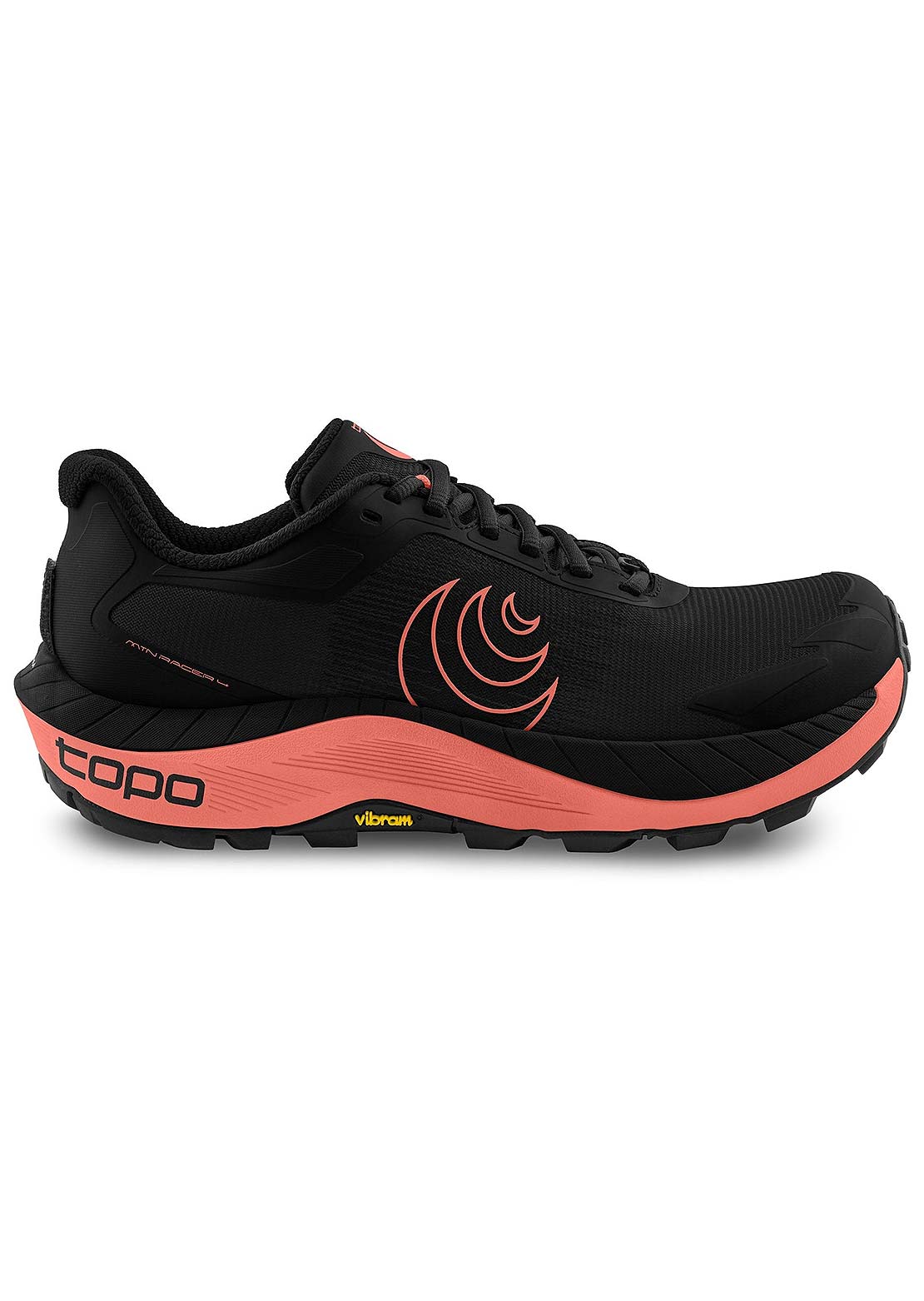 Topo Athletic Women's MTN Racer 4 Trail Running Shoes Black/Rose