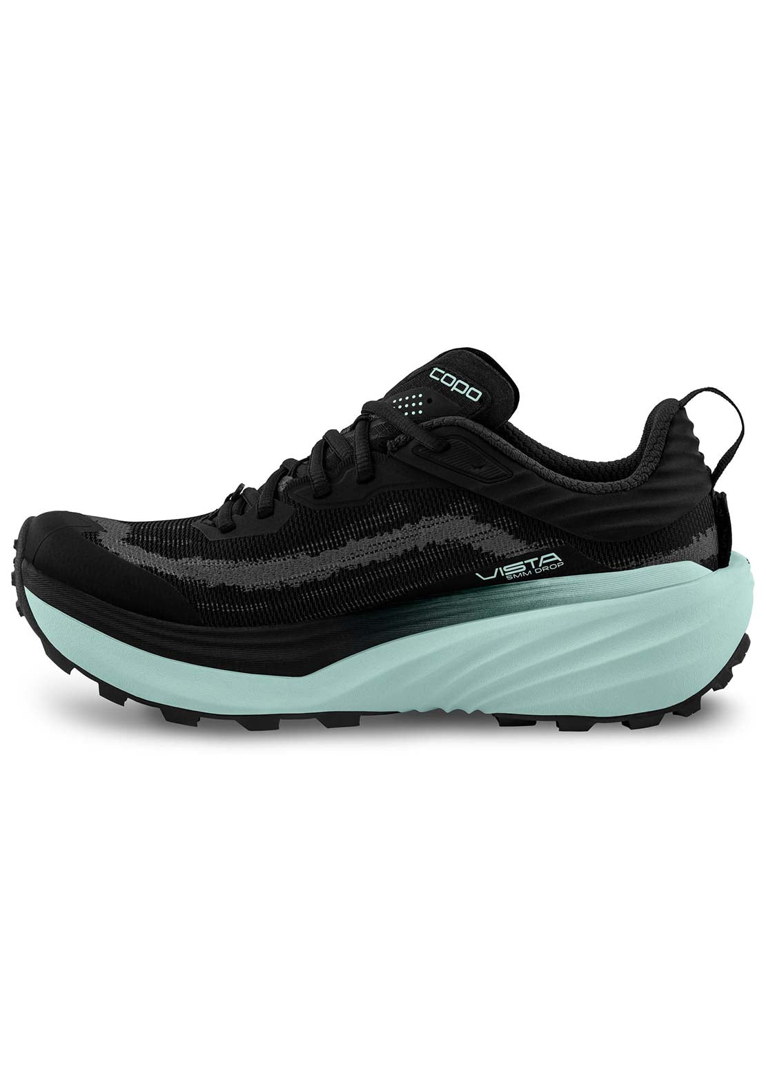 Topo Athletic Women's Vista Shoes Black/Mint