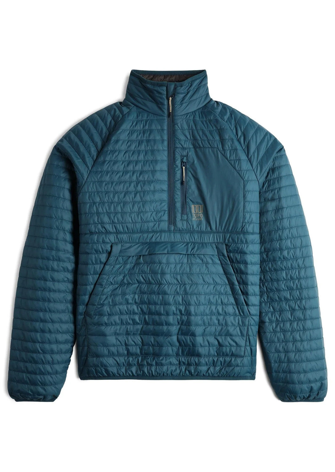 Topo Designs Men's Global Puffer Pullover Jacket Pond Blue