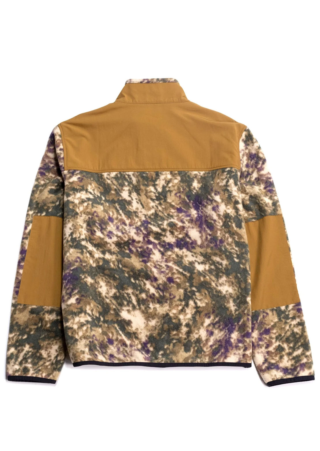 Topo Designs Men's Vista 1/4 Zip Lightweight Fleece Jacket Beetle Storm/Dark Khaki