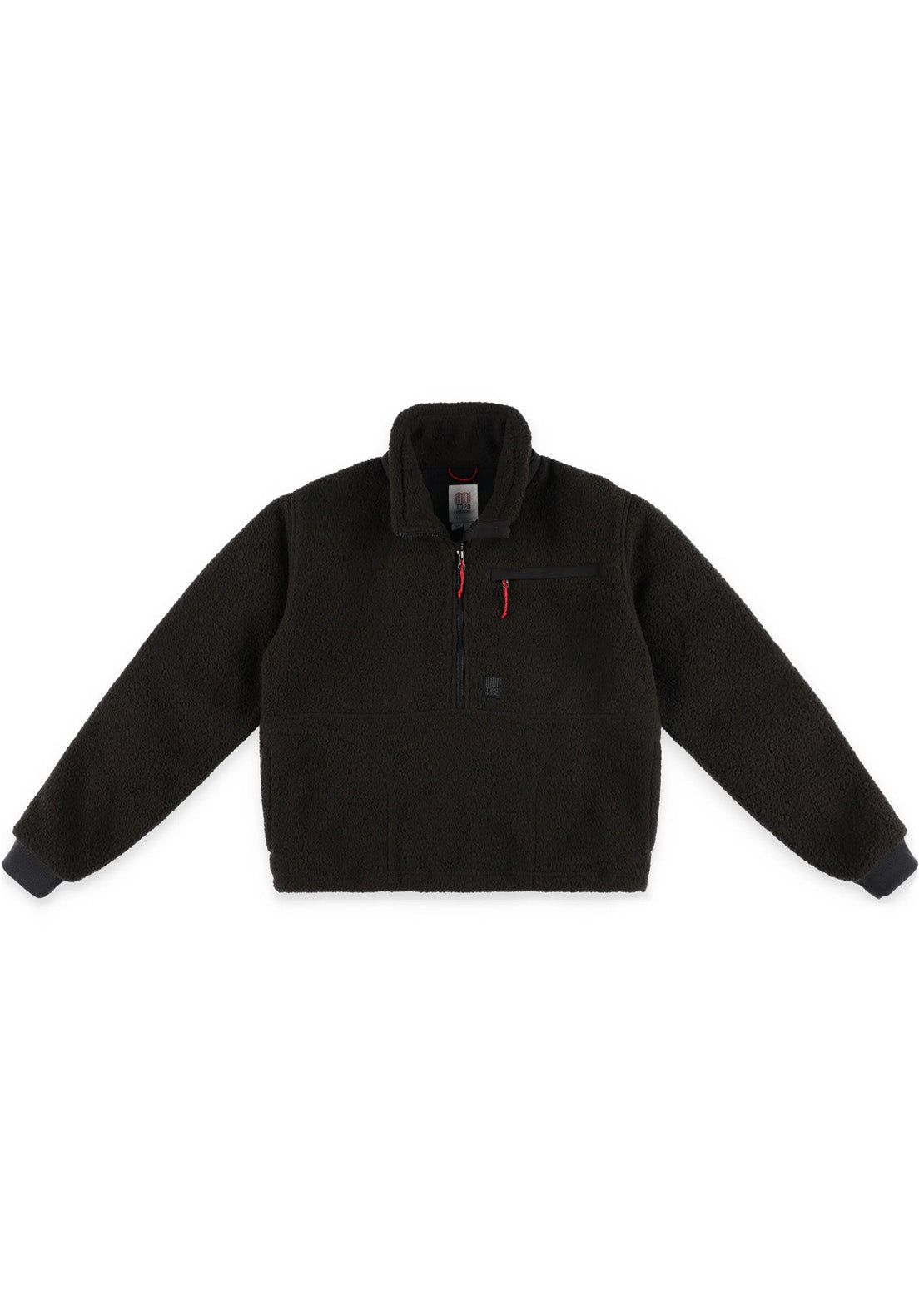 Topo Designs Women's Mountain Fleece Pullover Black