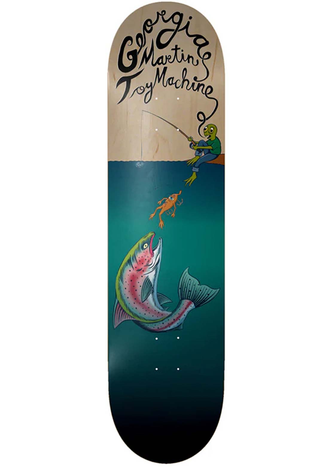 Toy Machine Unisex Martin Fishing Skateboard Deck Multi