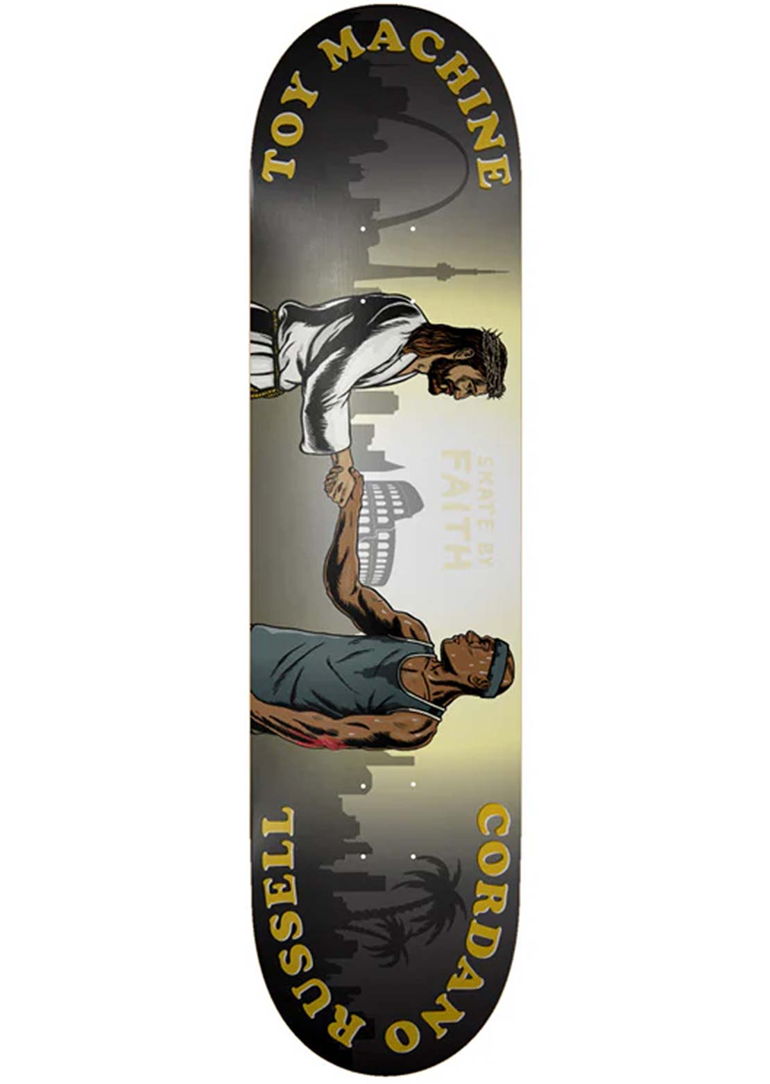 Toy Machine Unisex Russell Skate by Faith Skateboard Deck Multi