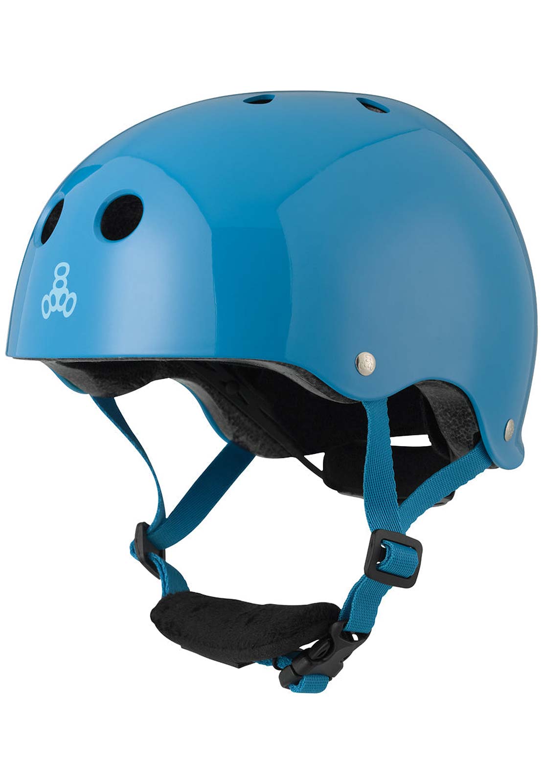 Triple 8 Junior Lil 8 Dual Certified with EPS Skate Helmet Glossy Blue
