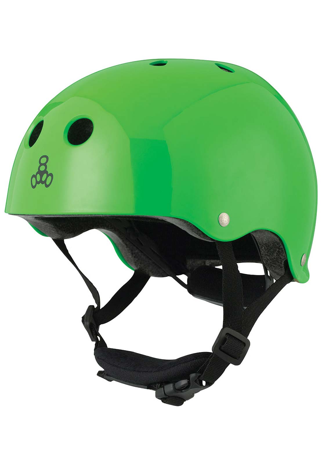 Triple 8 Junior Lil 8 Dual Certified with EPS Skate Helmet Neon Green Gloss