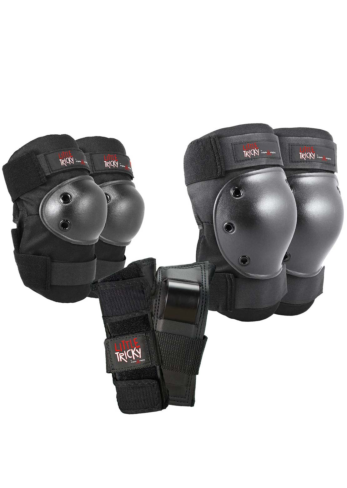 Triple 8 Little Tricky 3 Pack Liner Skate Helmet Black