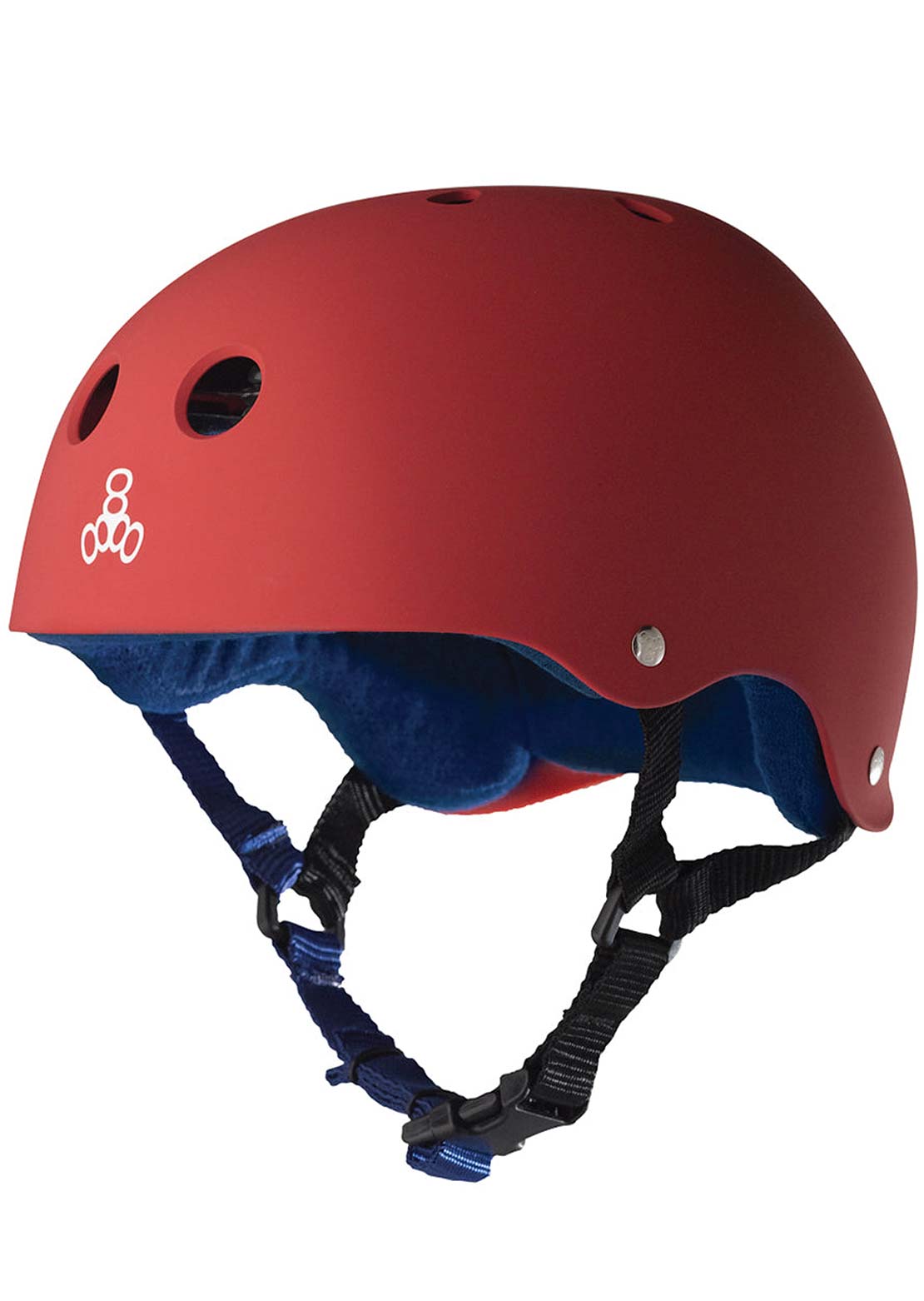 Triple 8 Sweatsaver Liner Skate Helmet Red Rubber