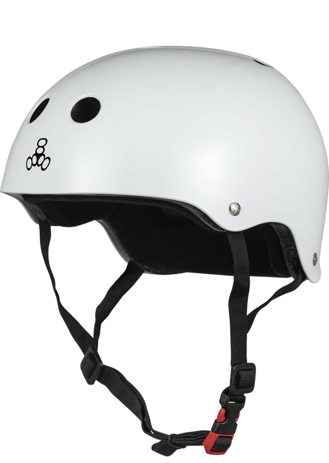 Triple 8 The Certified Sweatsaver Skate Helmet Glossy White