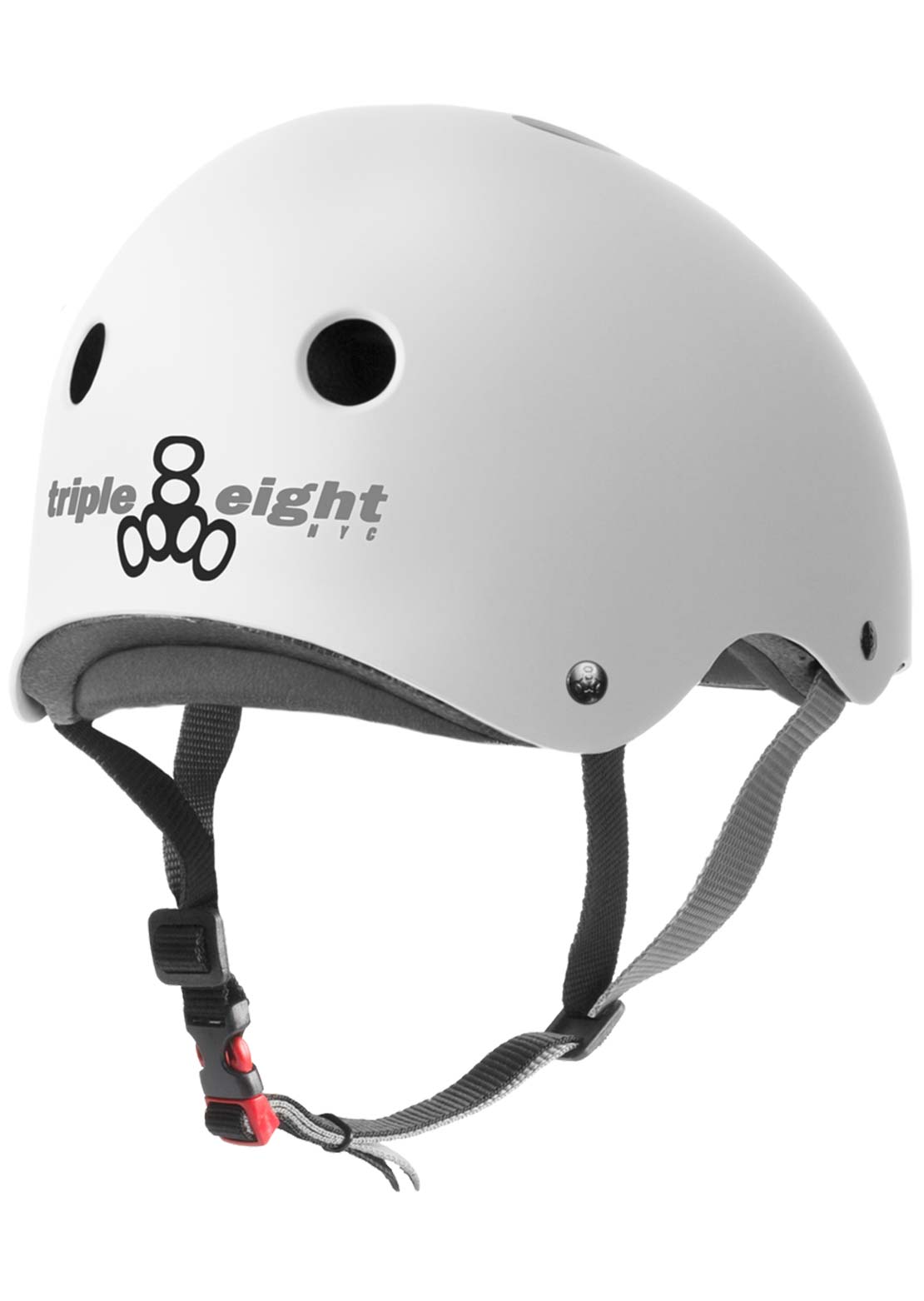 Triple 8 The Certified Sweatsaver Skate Helmet Matte White