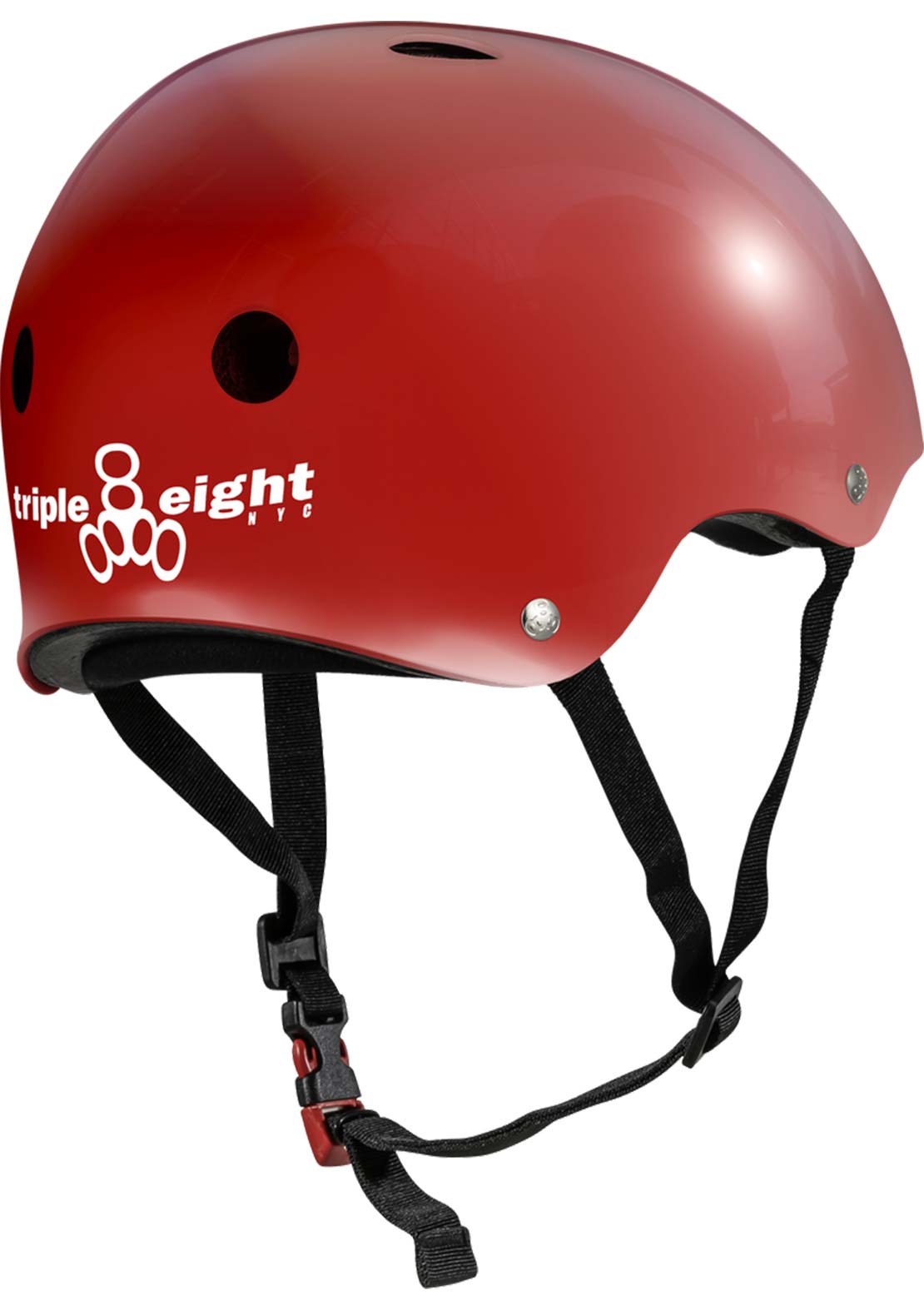 Triple 8 The Certified Sweatsaver Skate Helmet Red Glossy