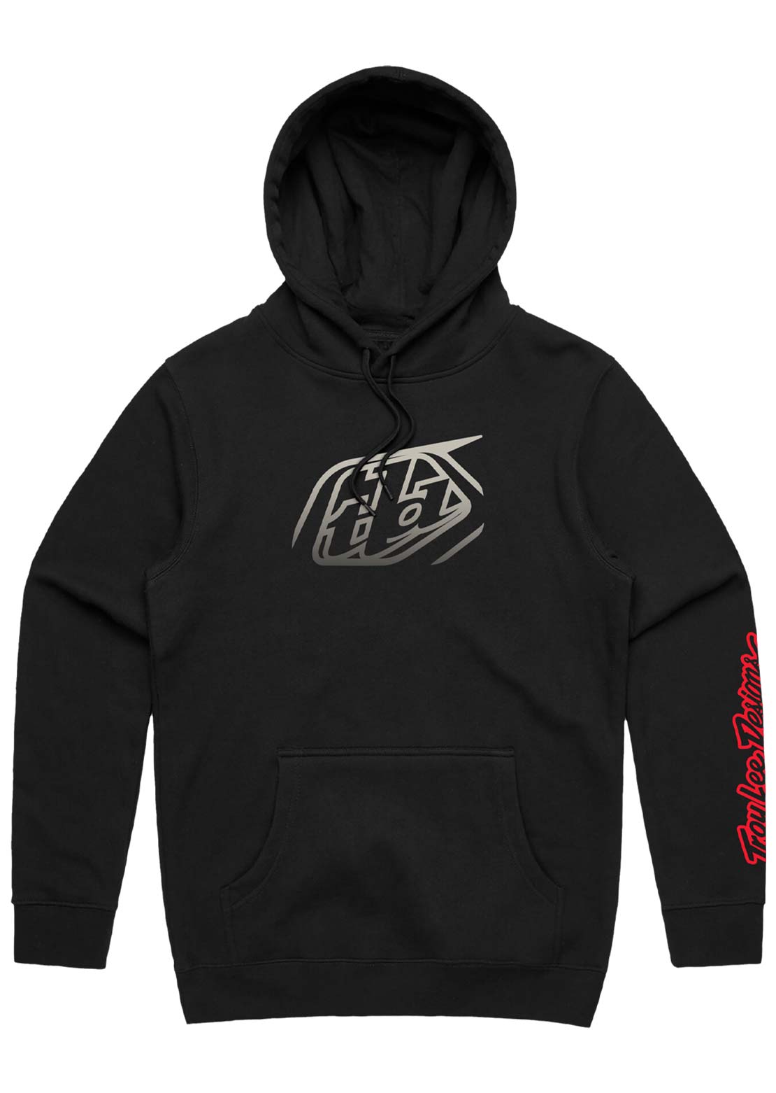 Troy Lee Men's Badge Pullover Hood Black/Gray