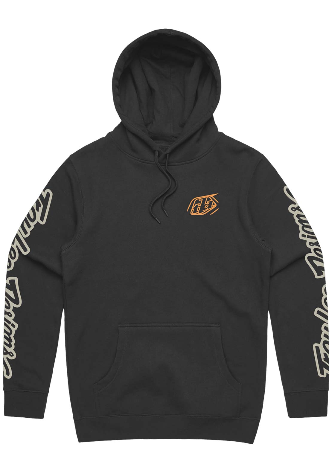 Troy Lee Men's Branded Pullover Hood Carbon