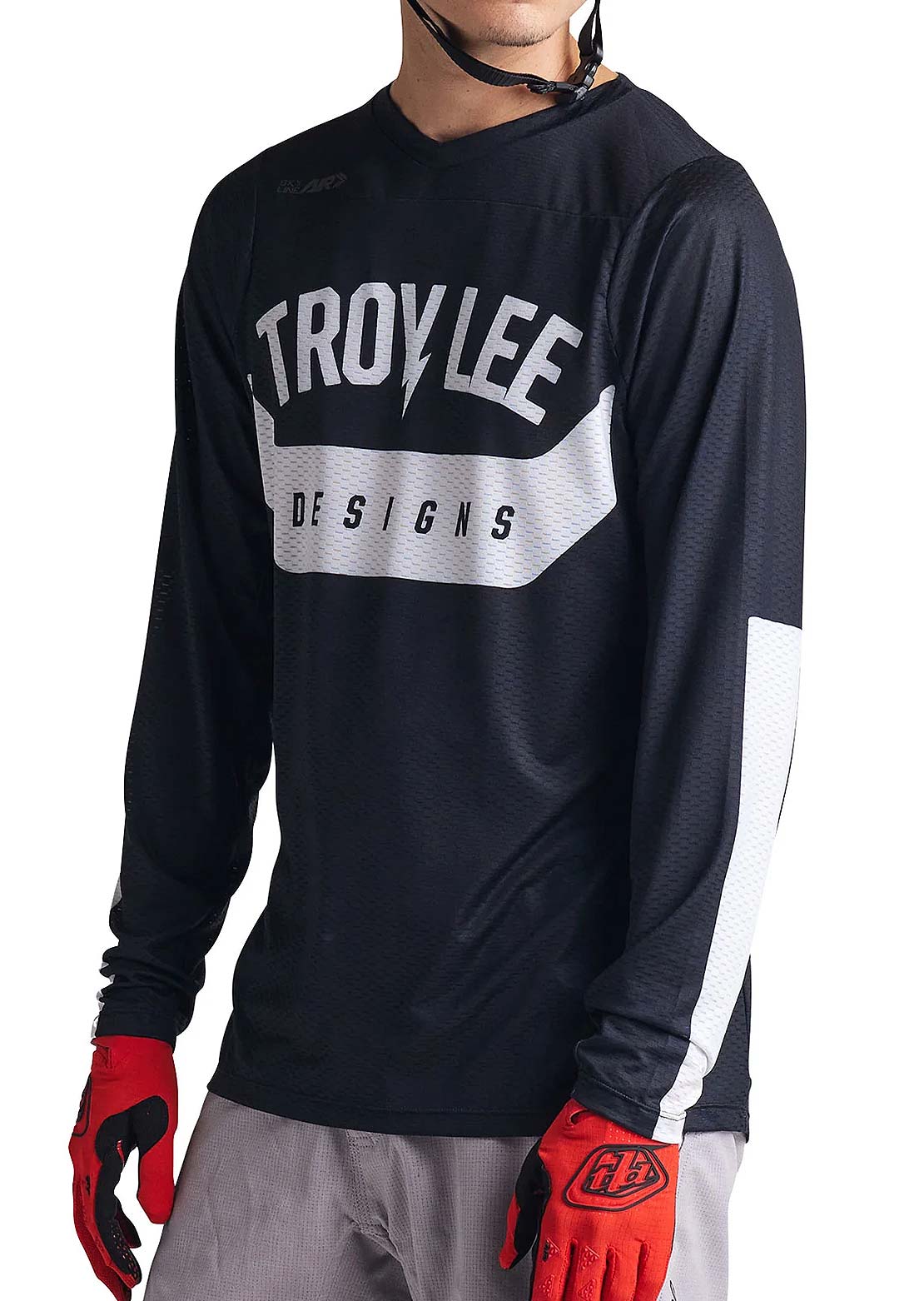 Troy Lee Men&#39;s Skyline Air Longsleeve Jersey Black