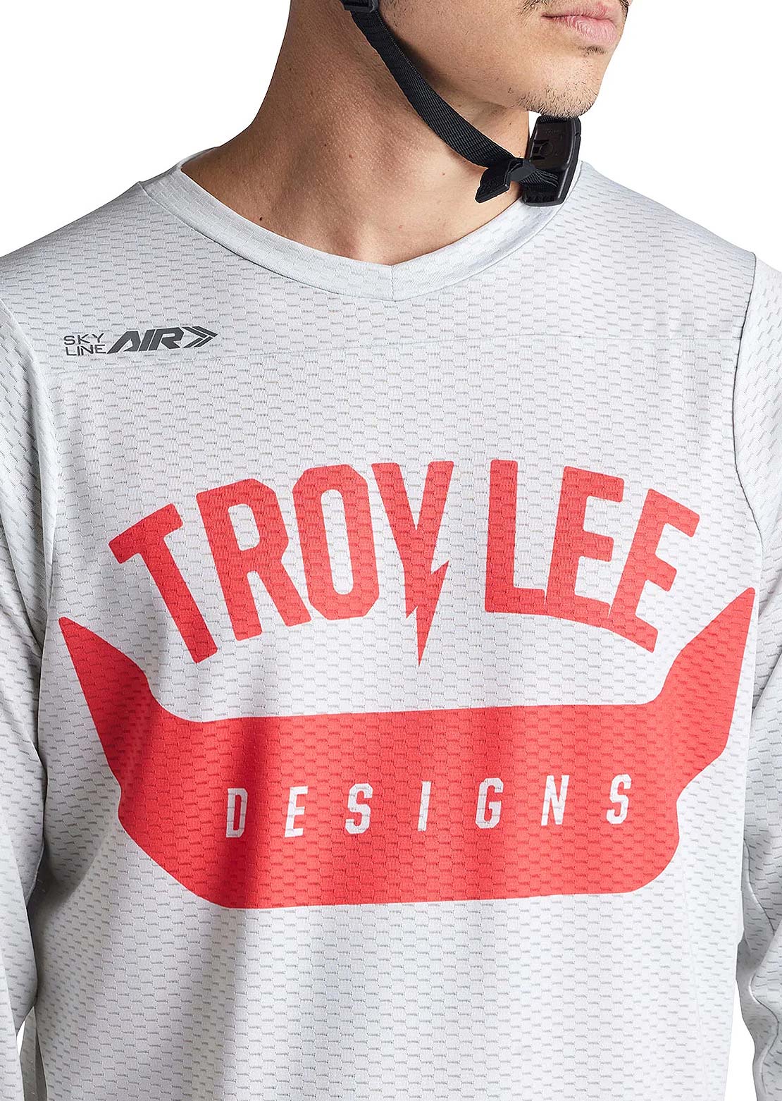 Troy Lee Men&#39;s Skyline Air Longsleeve Jersey Cement