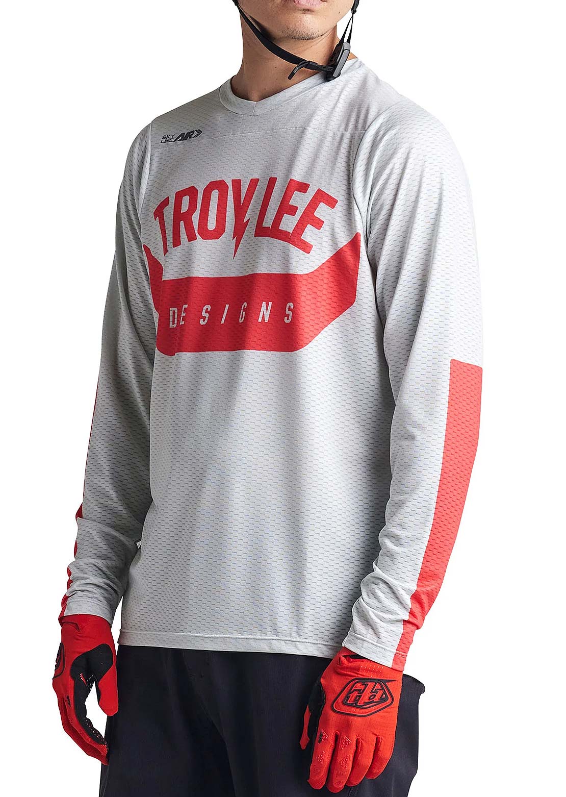 Troy Lee Men&#39;s Skyline Air Longsleeve Jersey Cement