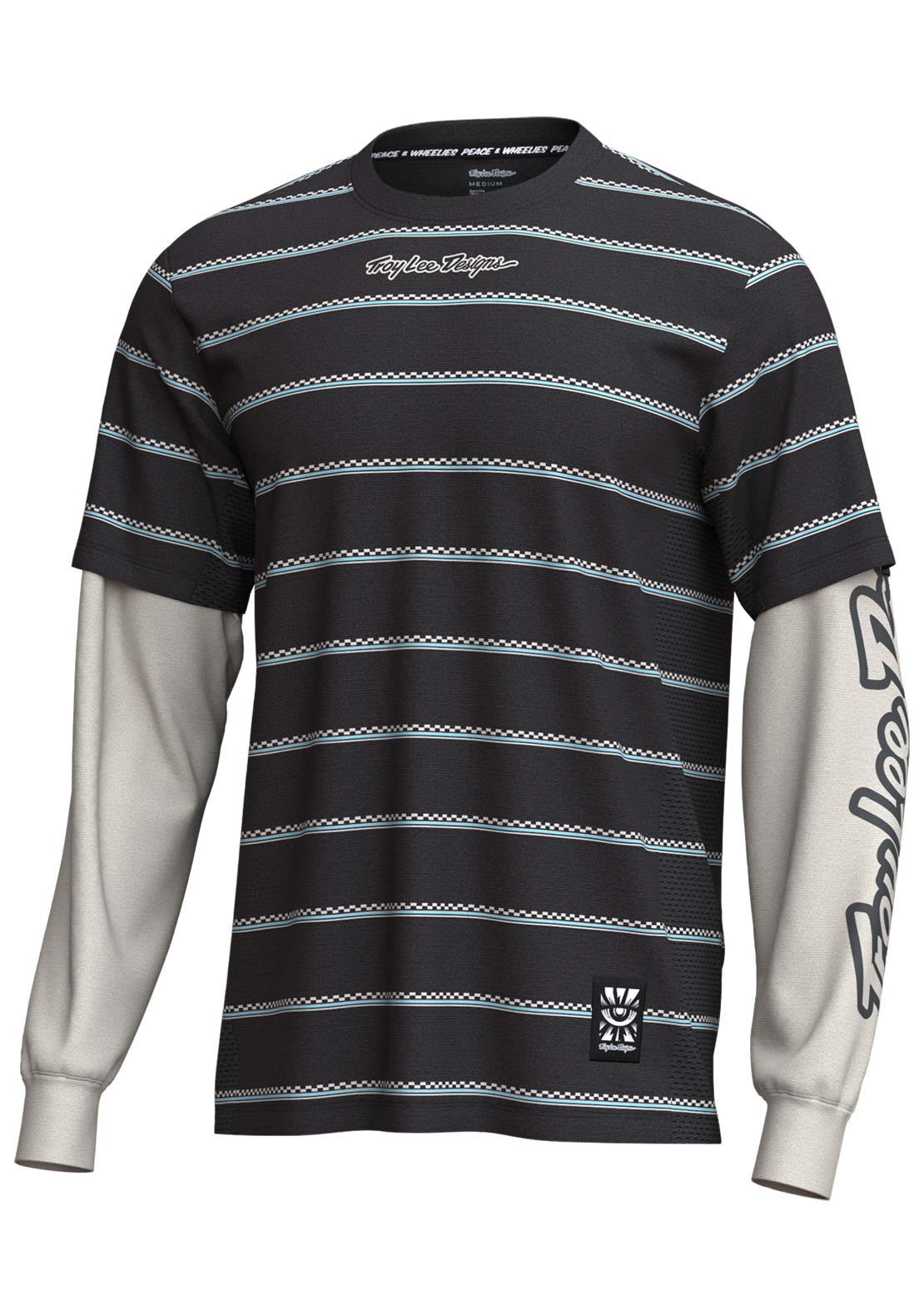 Troy Lee Men's Skyline Fakie Ride Long Sleeve Carbon