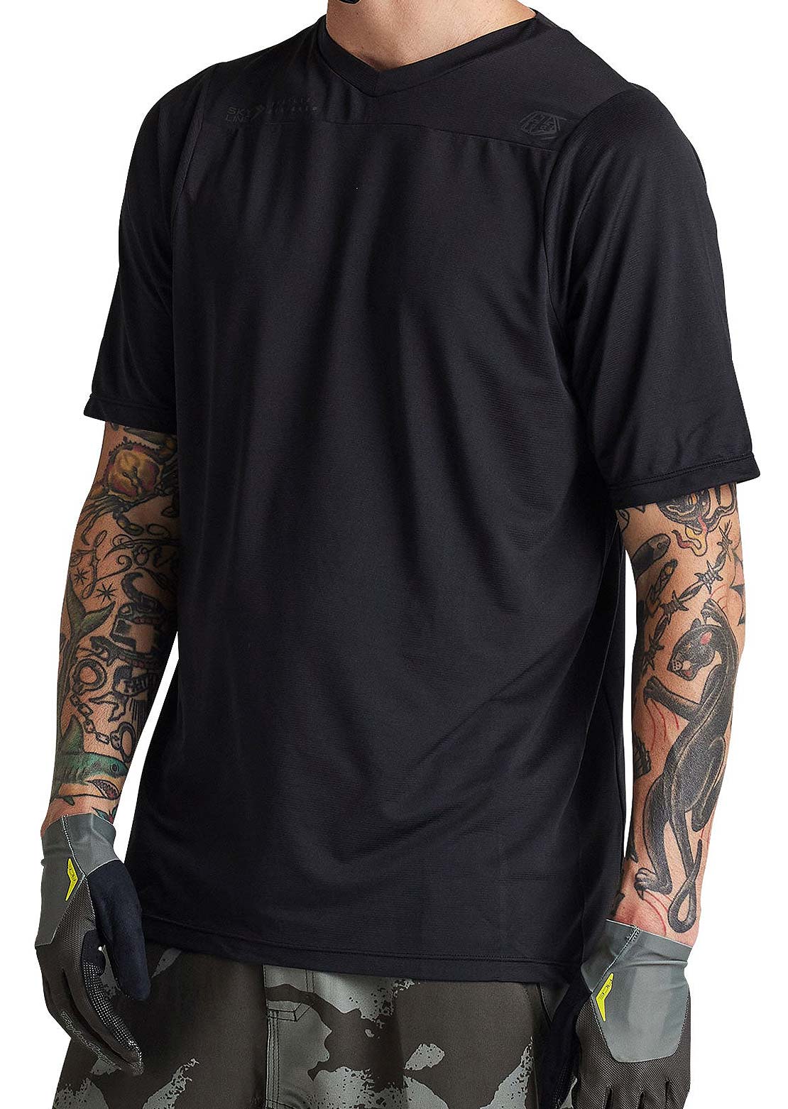 Troy Lee Men&#39;s Skyline Mono SS Jersey Black