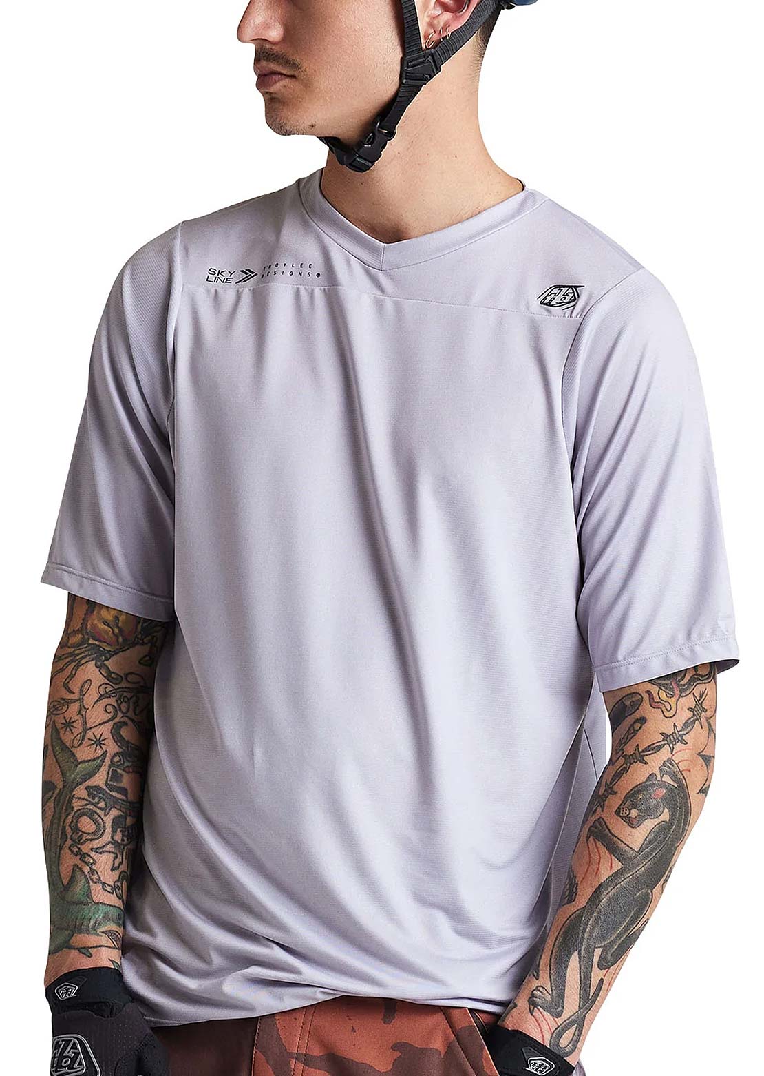 Troy Lee Men&#39;s Skyline Mono SS Jersey Mist