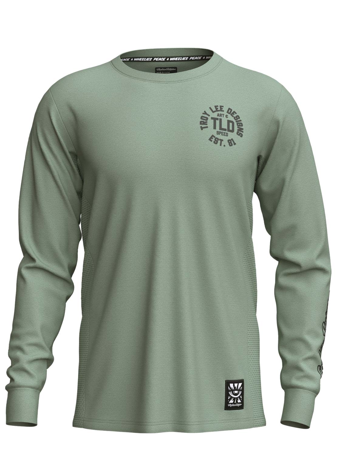 Troy Lee Men's Skyline Ride Long Sleeve Sage