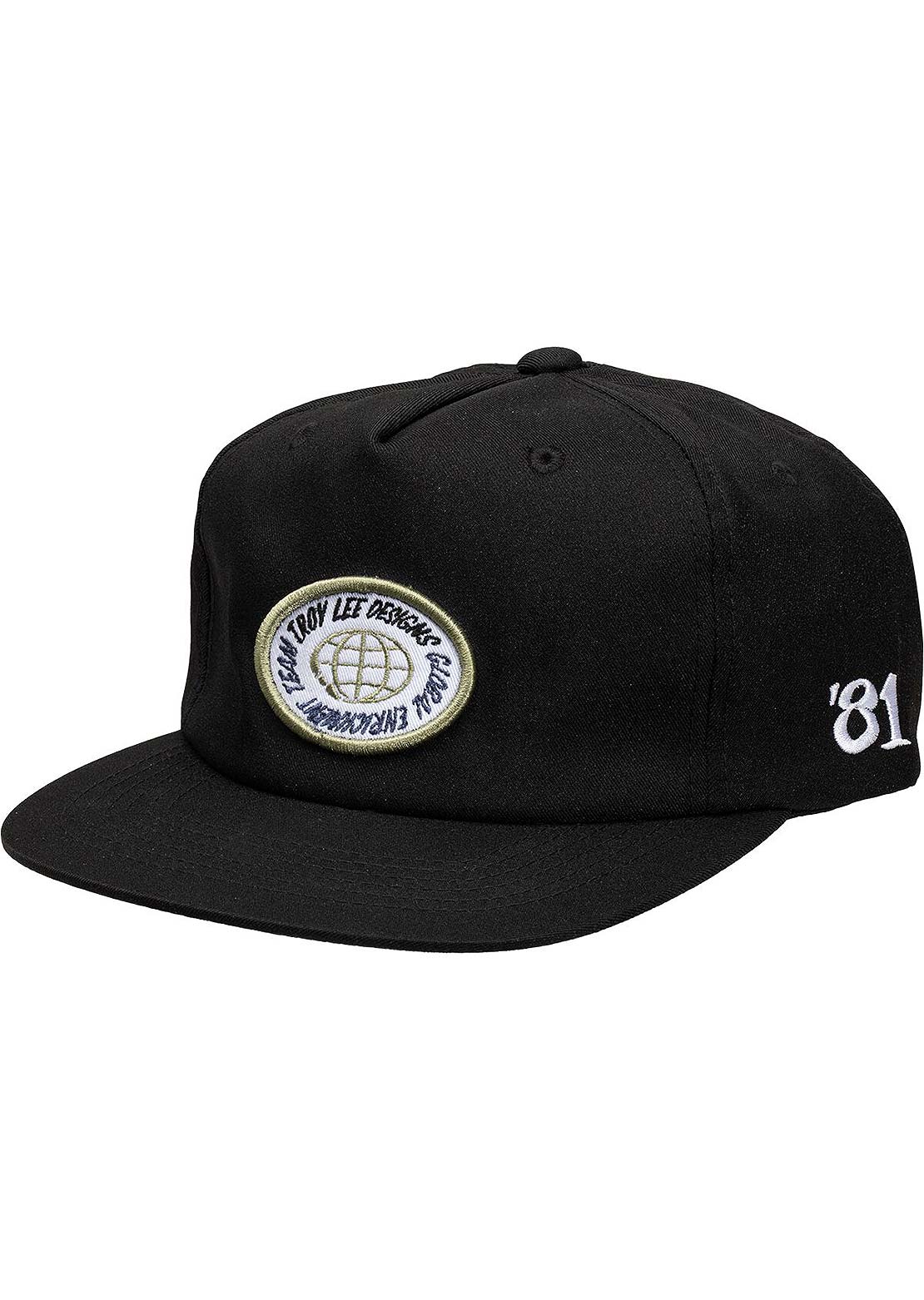 Troy Lee Men&#39;s Unstructured Strapback Cap Black