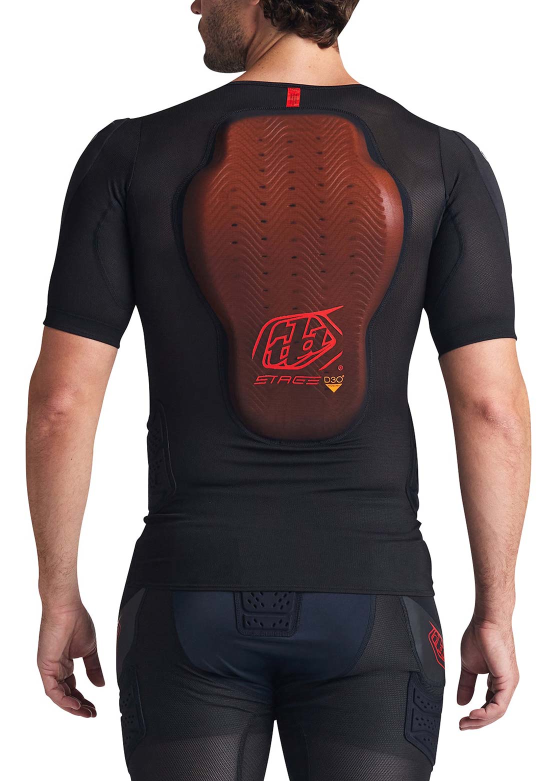 Troy Lee Stage Ghost D30 Short Sleeve Baselayer Black