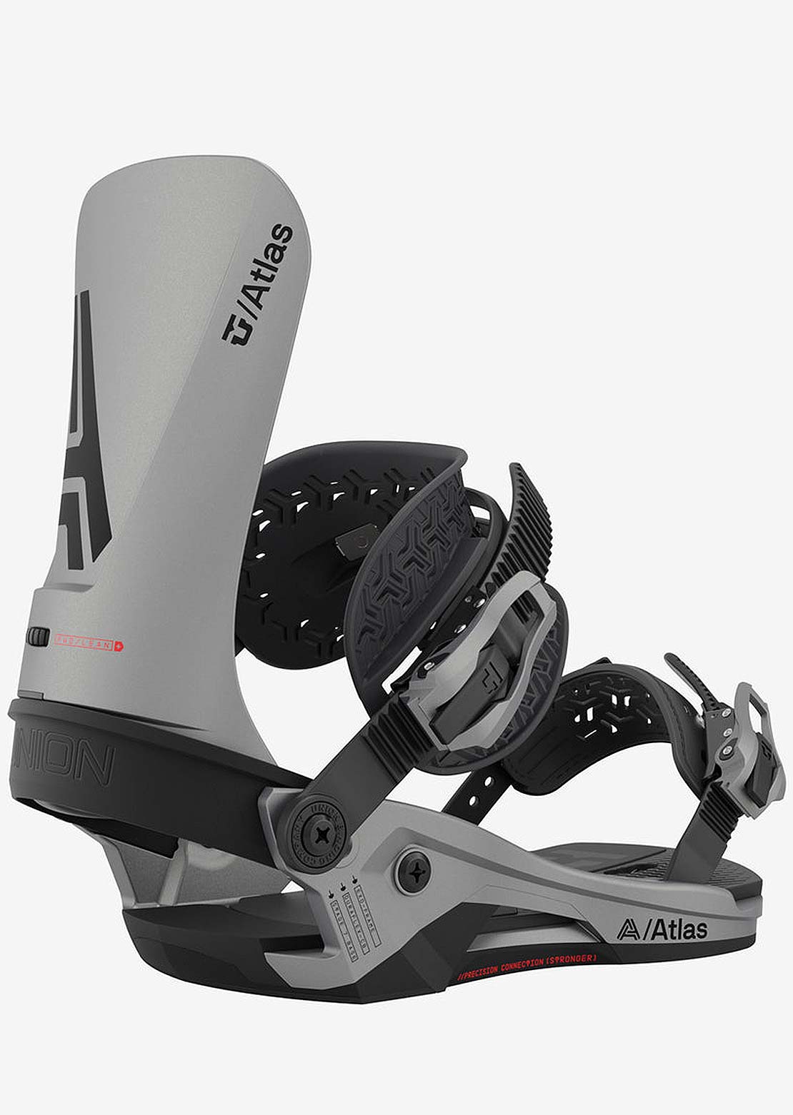 Union Atlas Snowboard Bindings Metallic Silver
