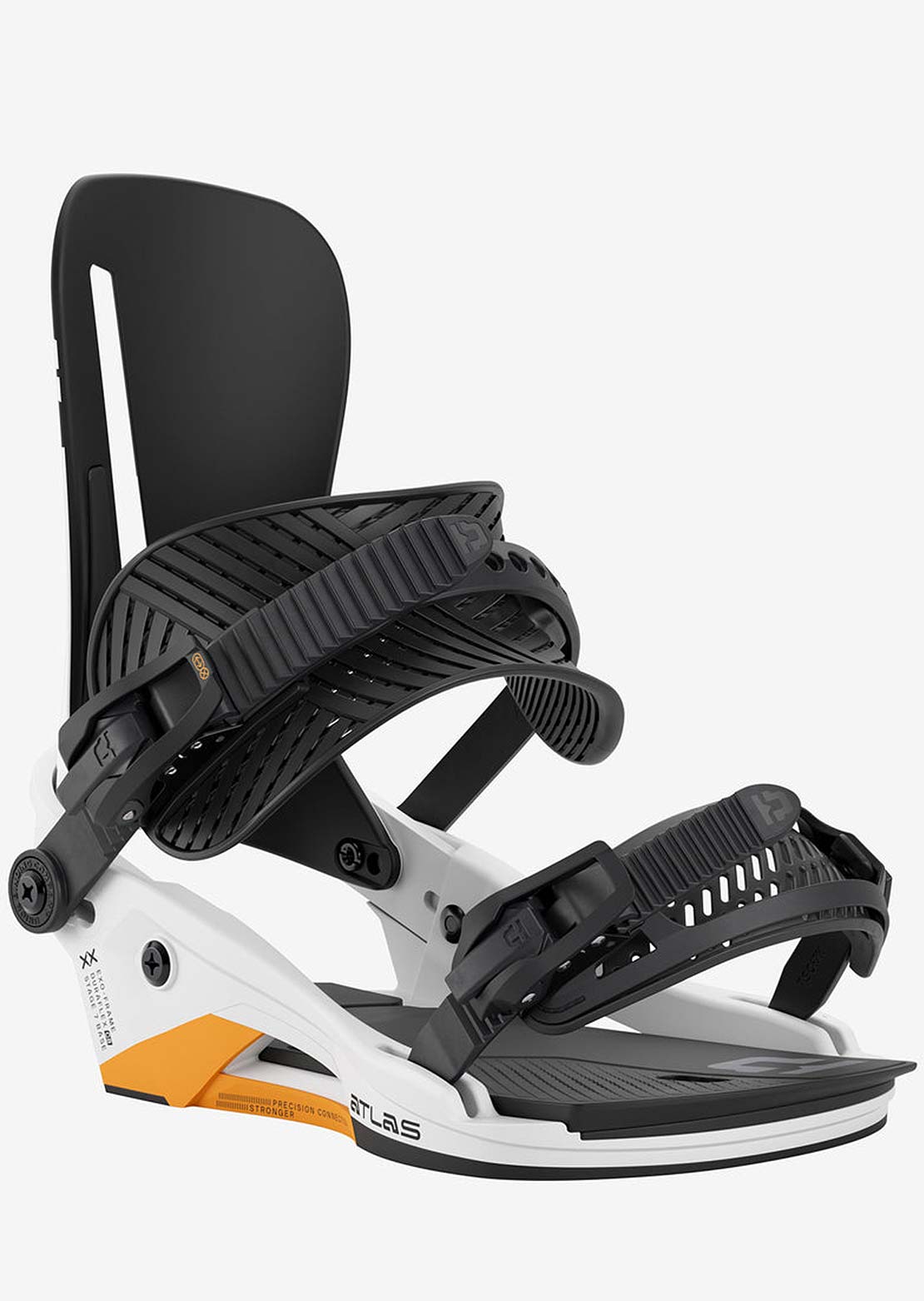 Union Unisex Atlas Snowboard Bindings White/Orange