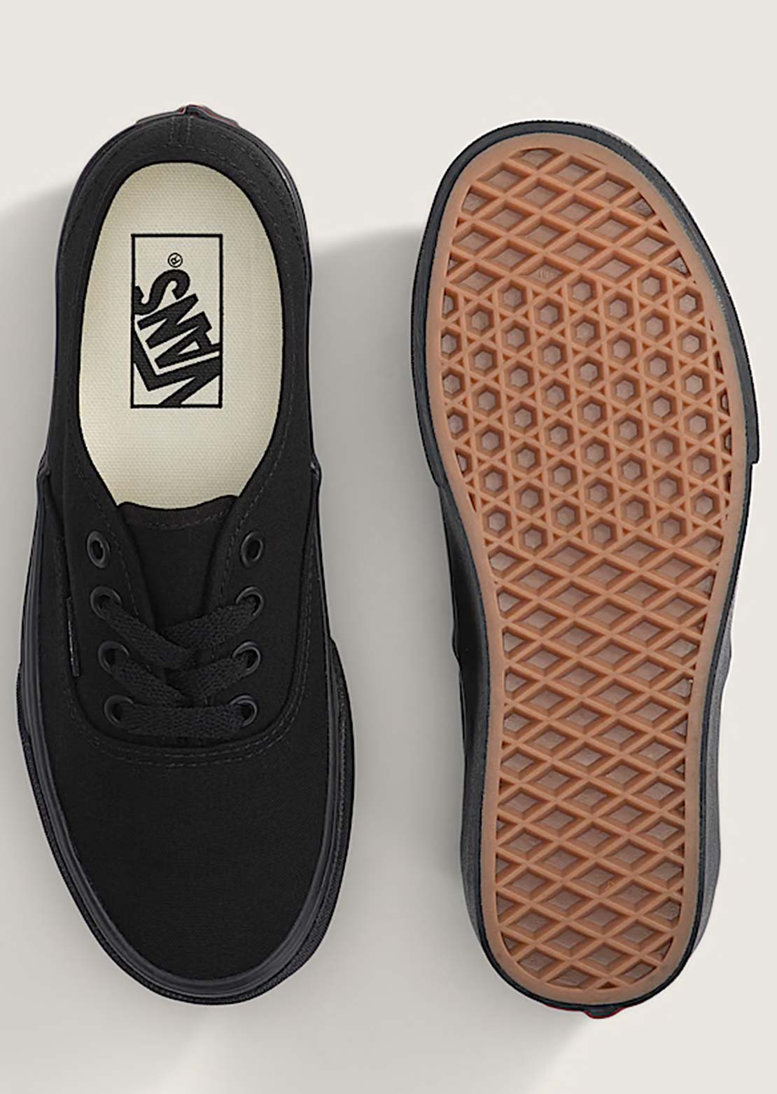 Vans Junior Authentic Shoes Black/Black