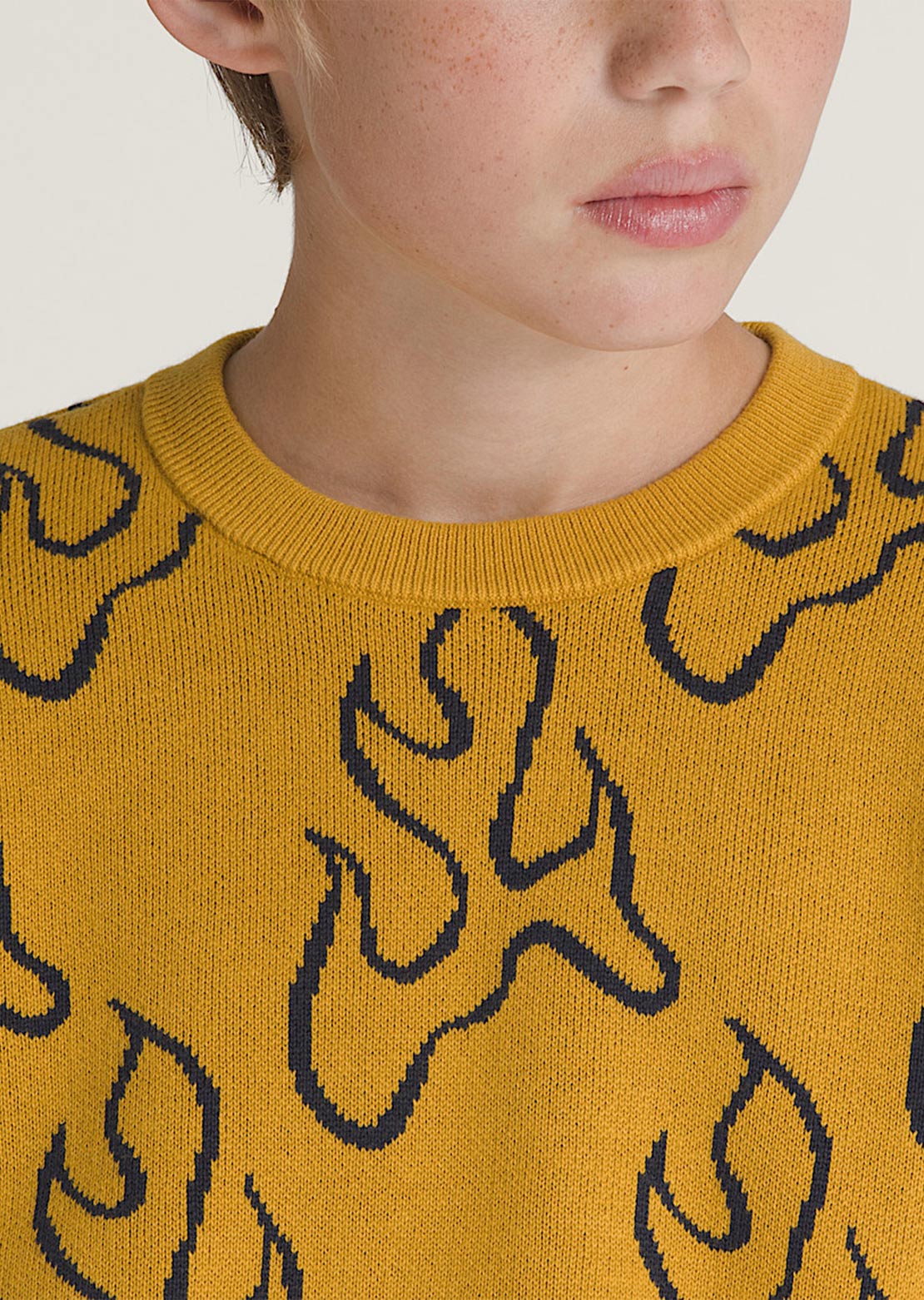 Vans Junior Blaze Crewneck Sweater Harvest Gold