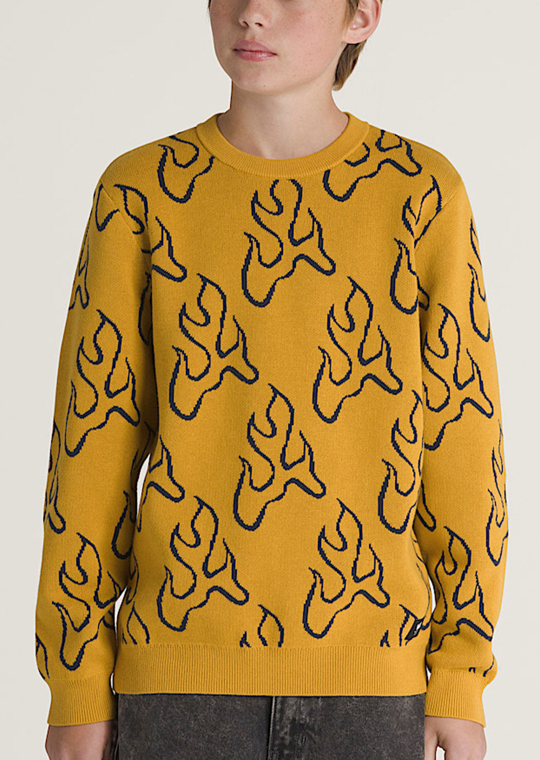 Vans Junior Blaze Crewneck Sweater Harvest Gold