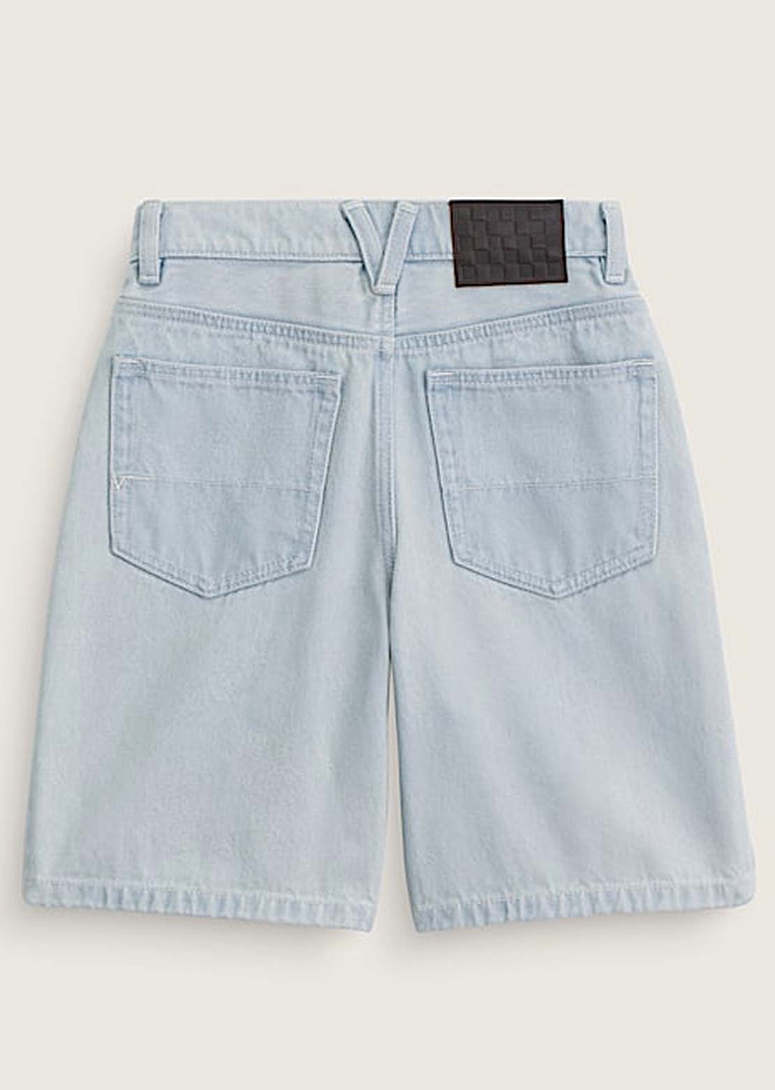 Vans Junior Check-5 Baggy Denim Shorts Ice Blue