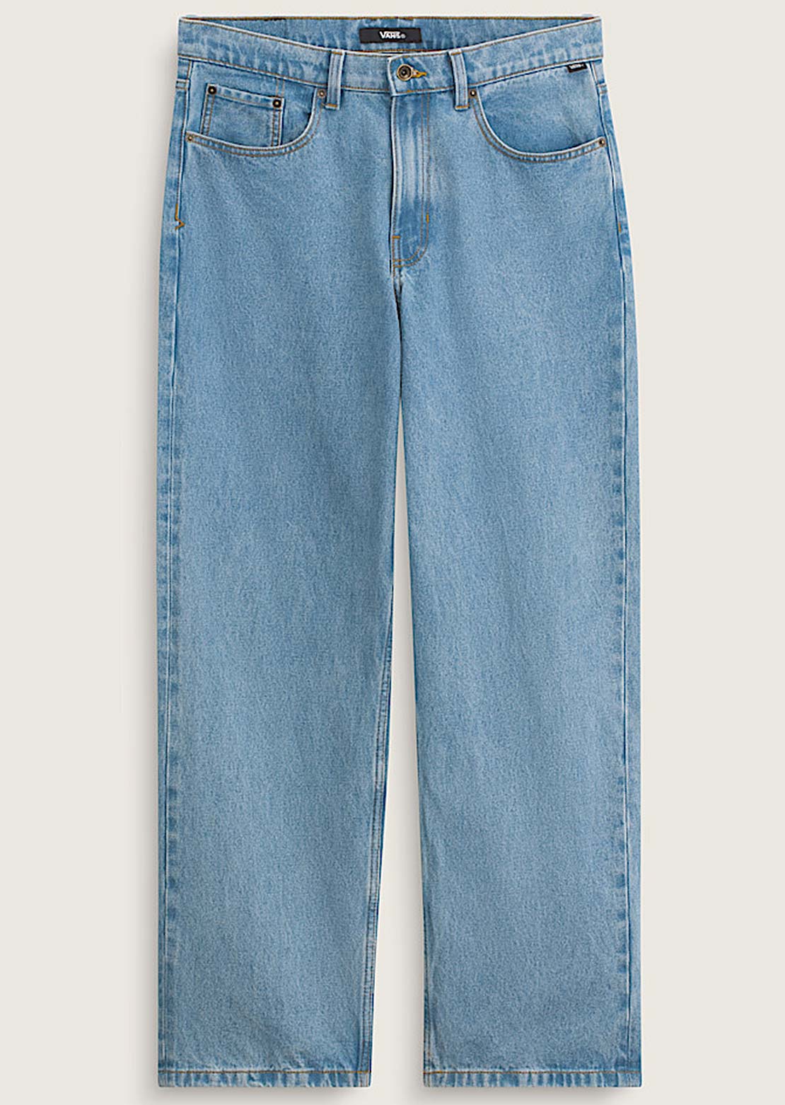 Vans Junior Check-5 Loose Denim Pants Stonewash Blue